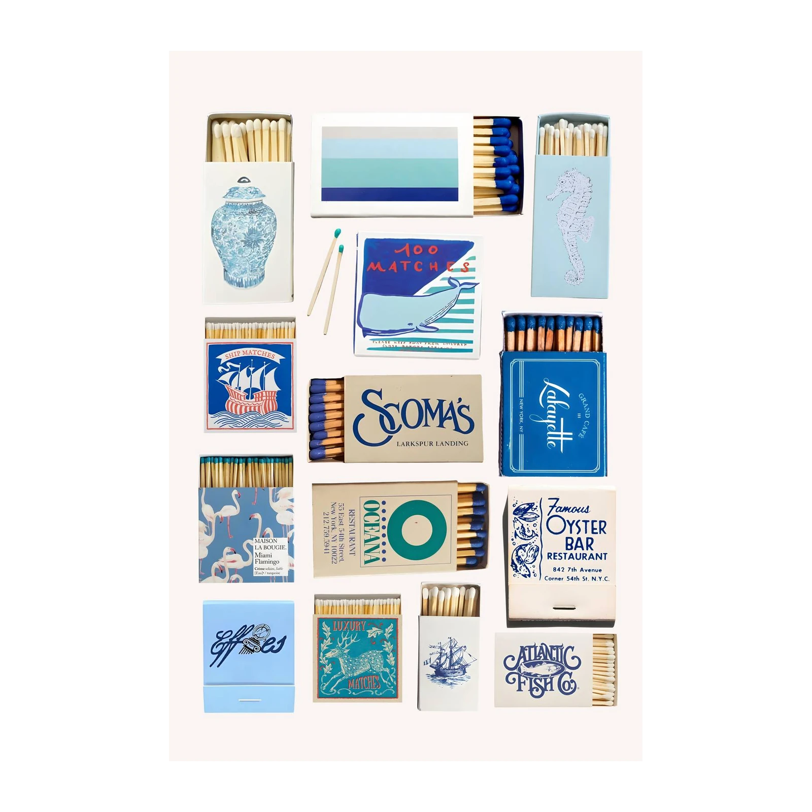 Nautical & Coastal Whale & Ship Matchbox Wall Art