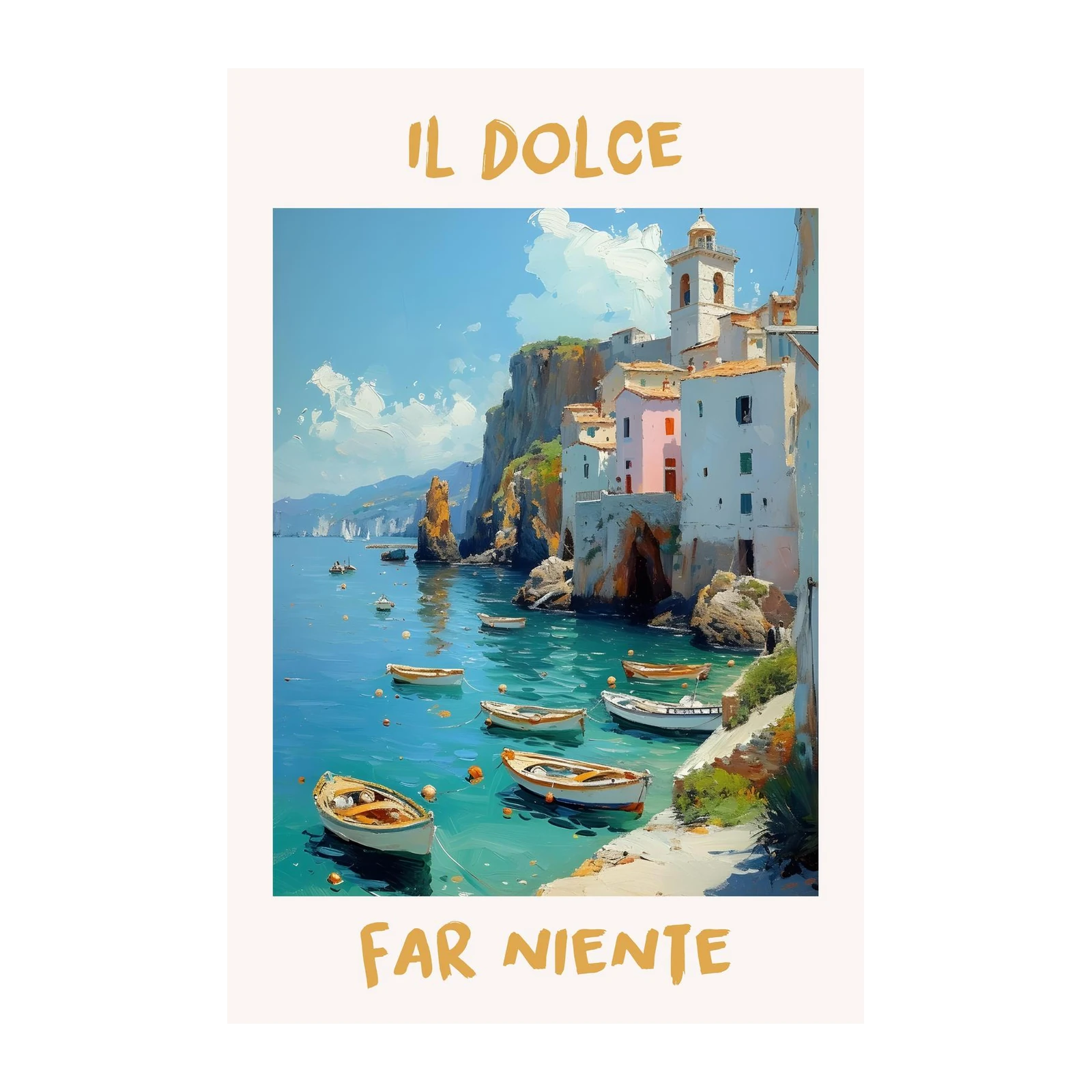 Il Dolce Far Niente Amalfi Coast Wall Art