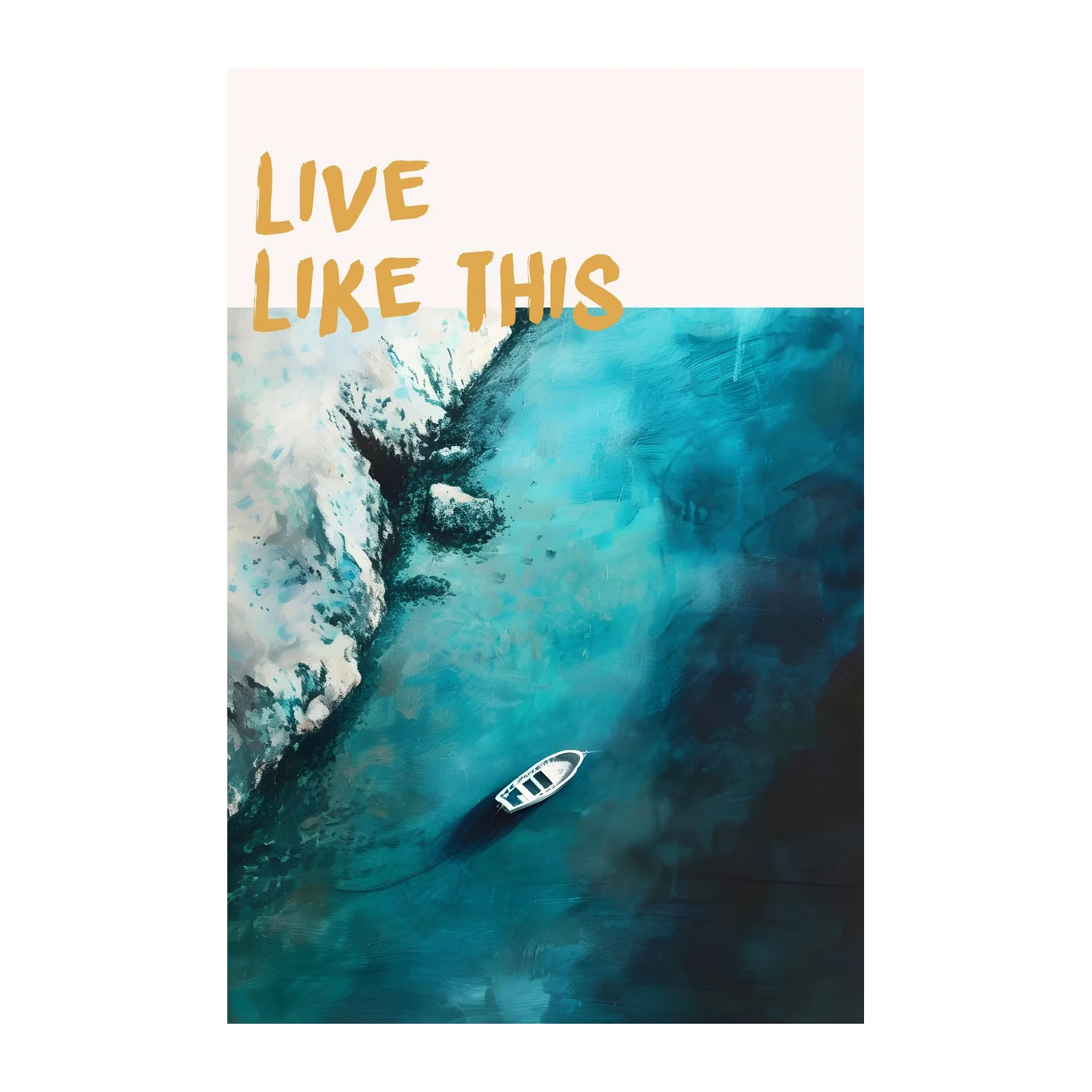 Serene Coastal Escape Wall Art