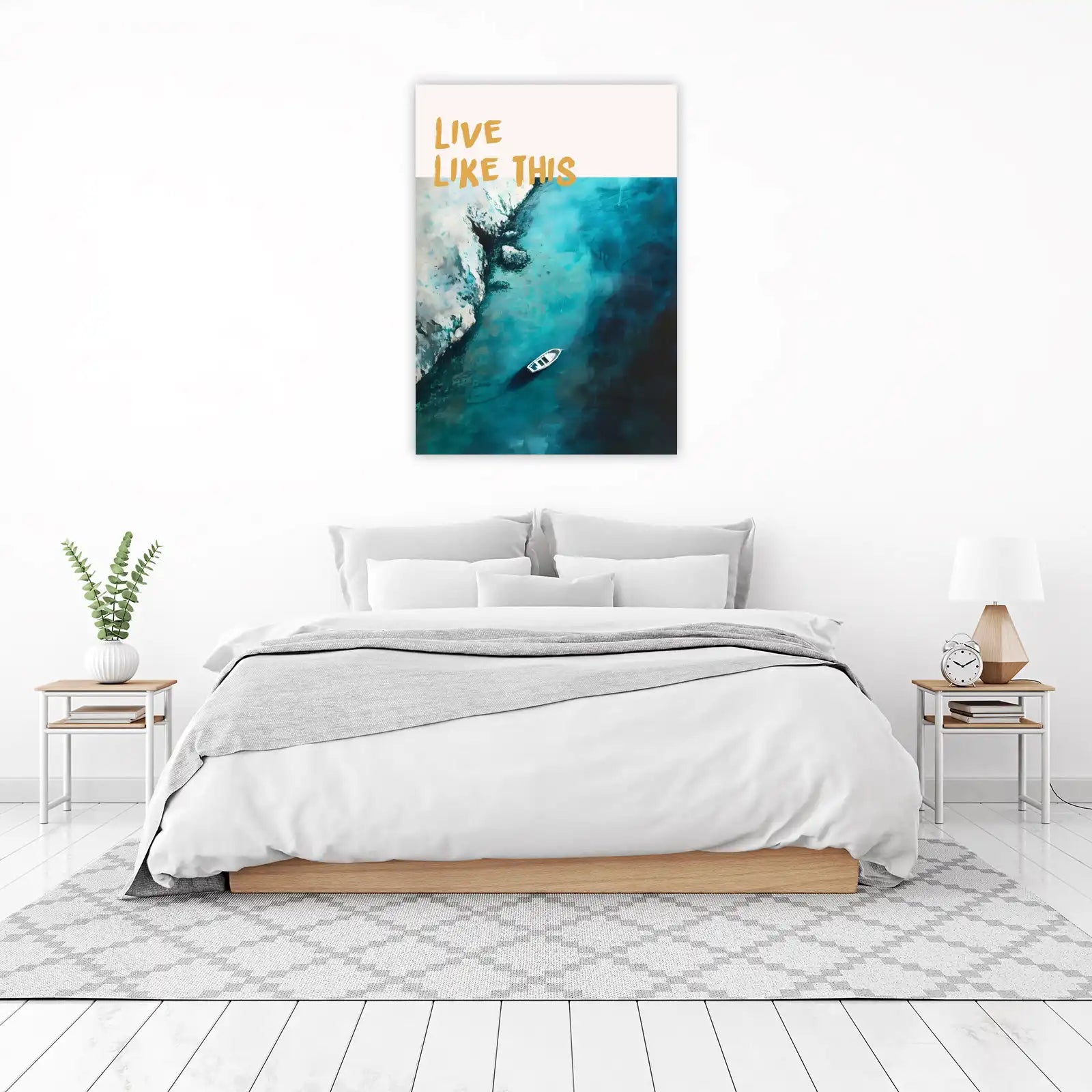 Serene Coastal Escape Wall Art