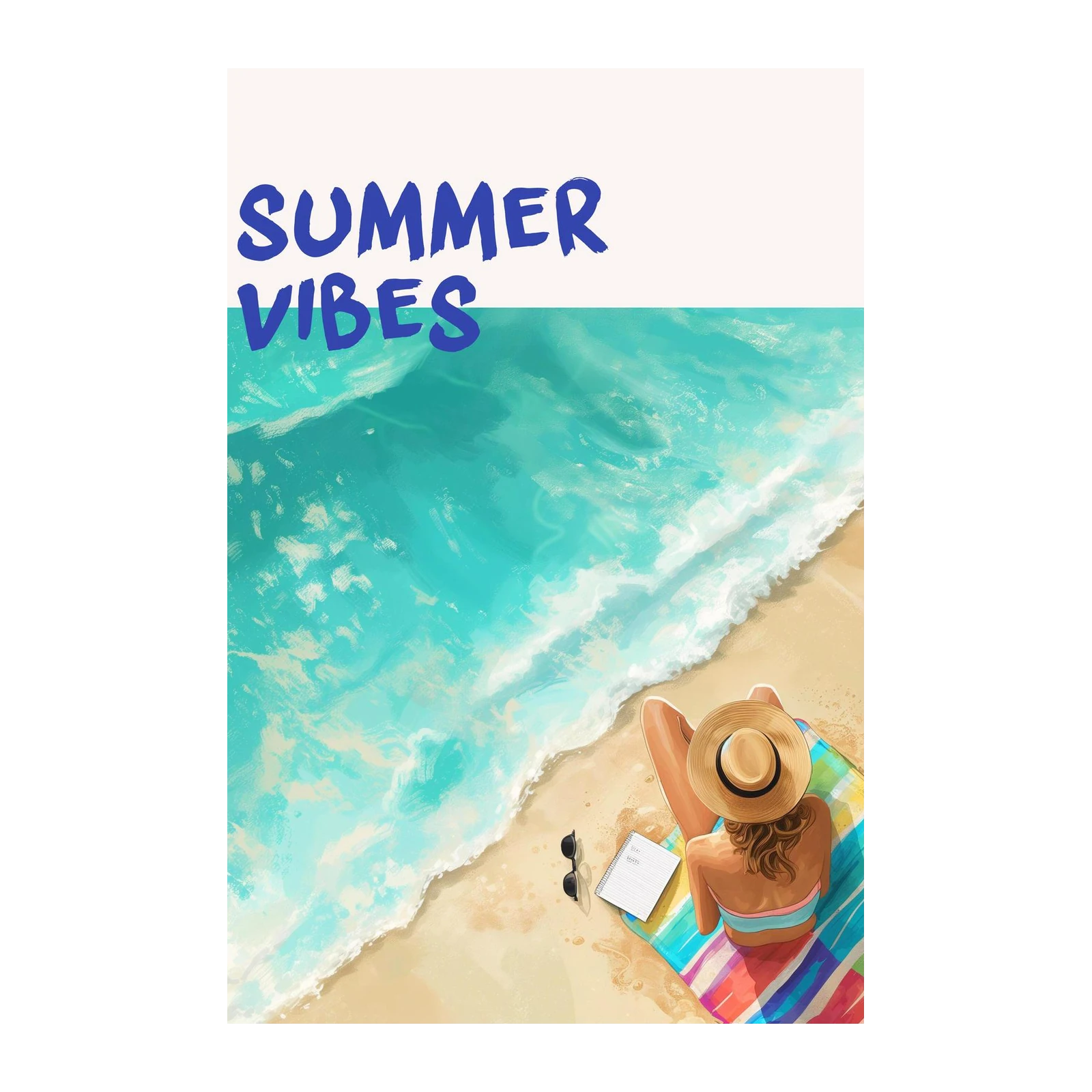 Summer Vibes Beach Serenity Wall Art
