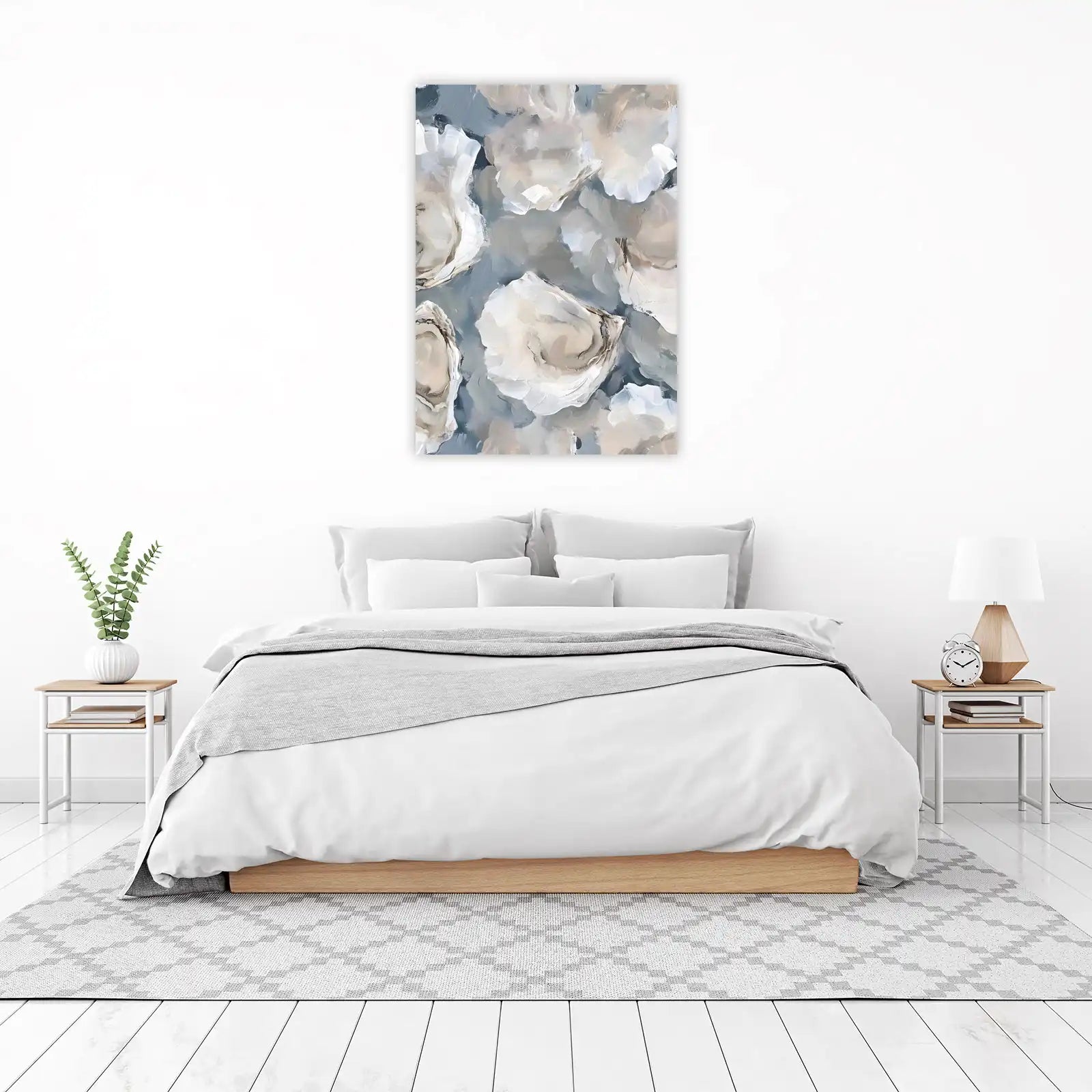 Coastal Oyster Abstract Wall Art Wall Art