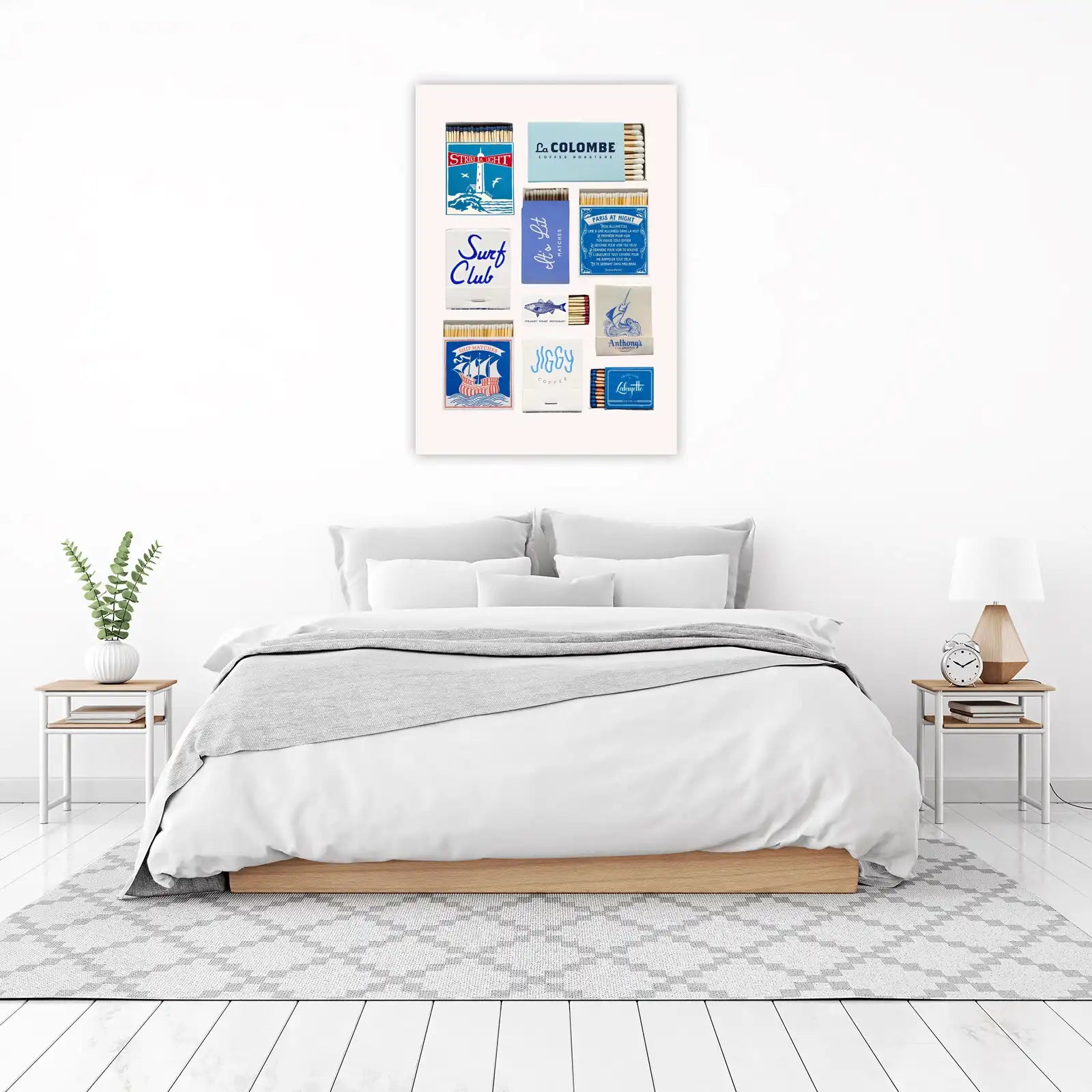 Nautical & Coffee Themed Vintage Matchbox Wall Art