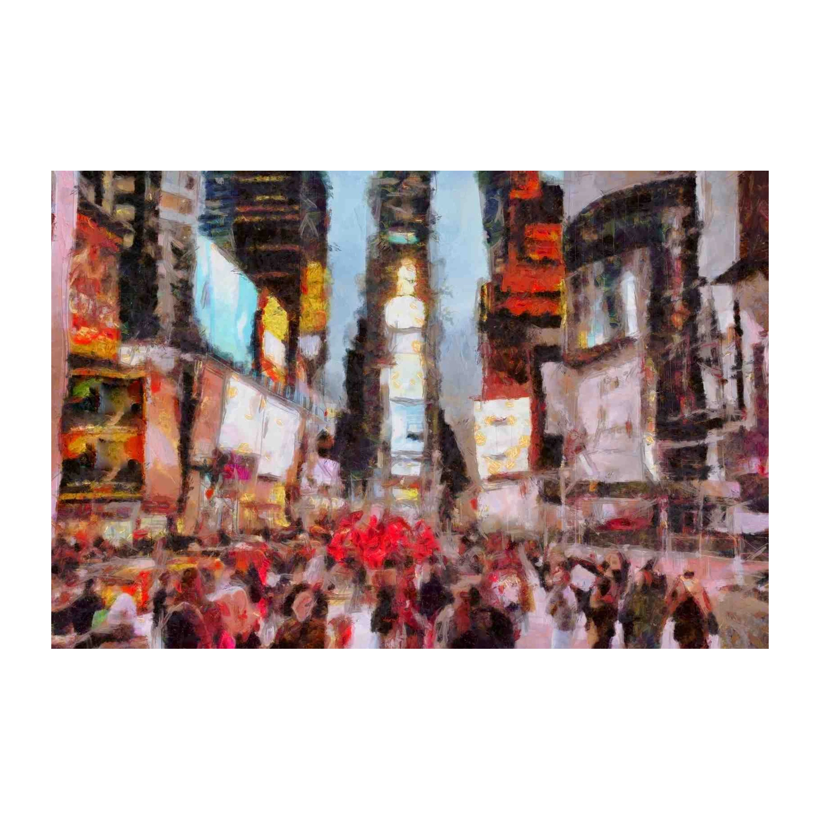 Vibrant Cityscape Impressionist Wall Art