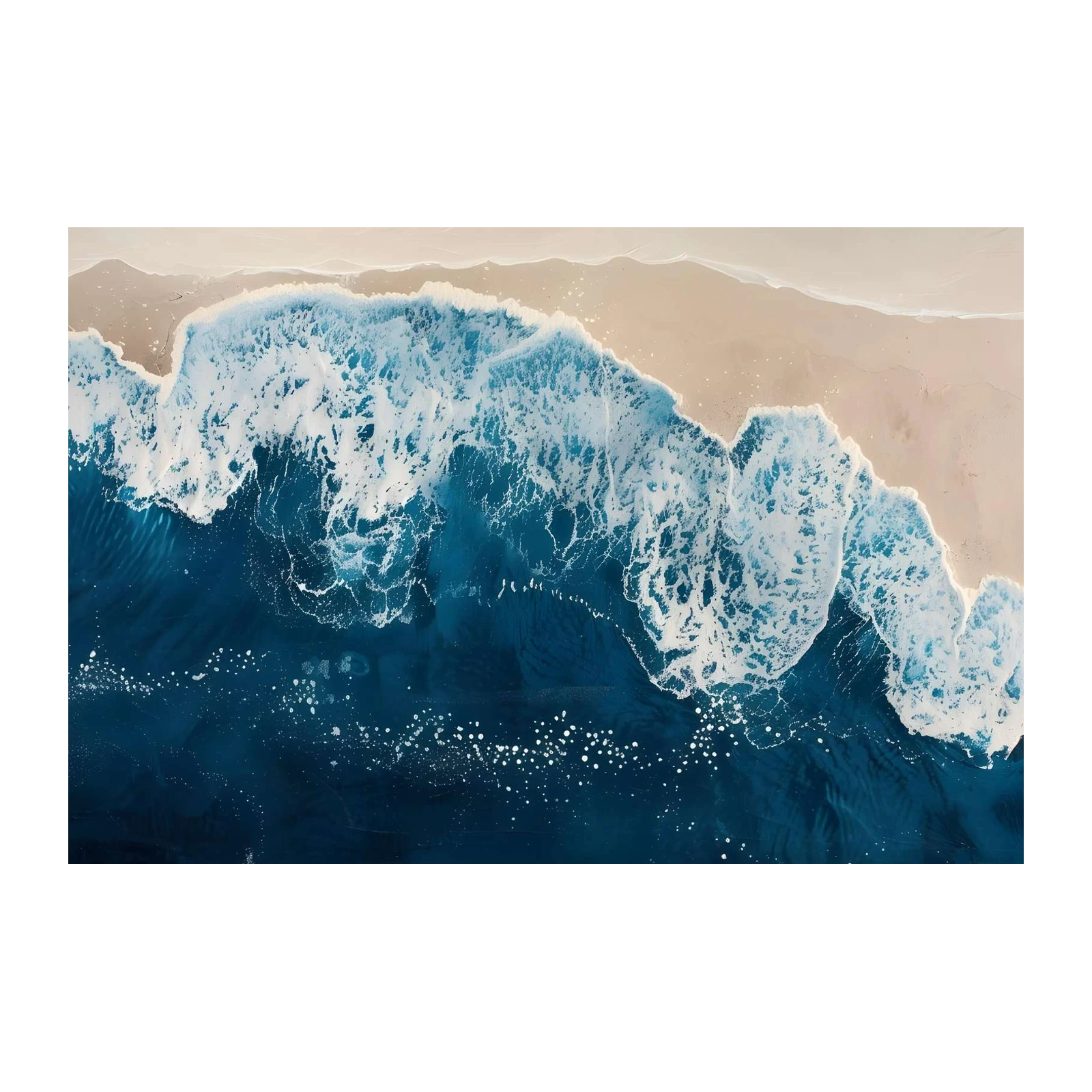 Ocean Wave Aerial Wall Art