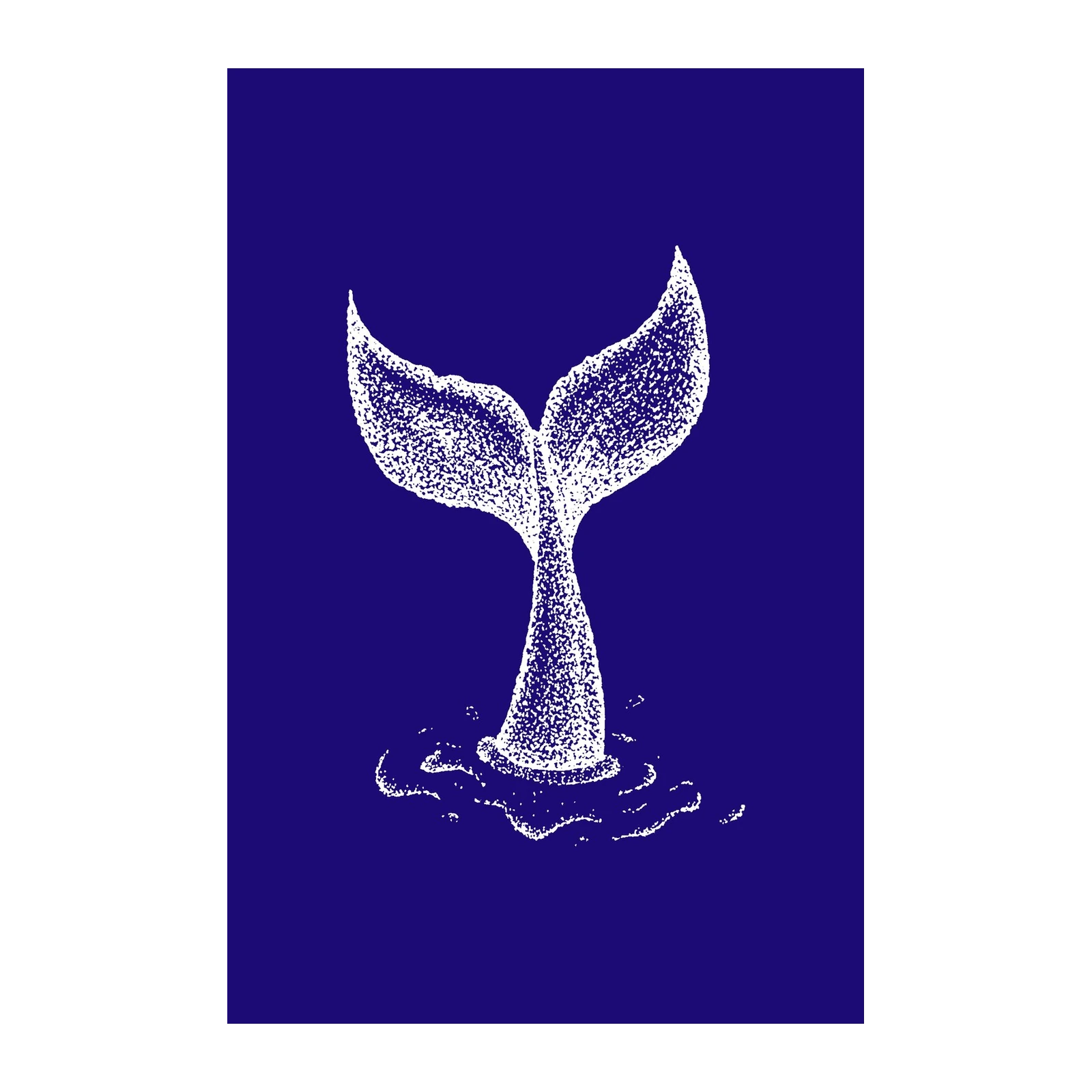 Ocean Whale Tail Splash Wall Art