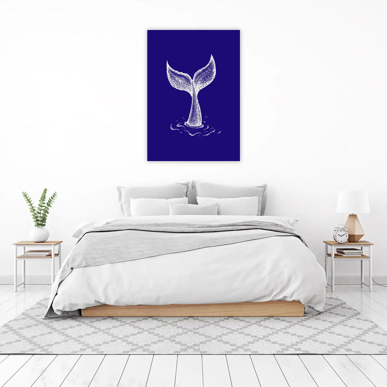 Ocean Whale Tail Splash Wall Art