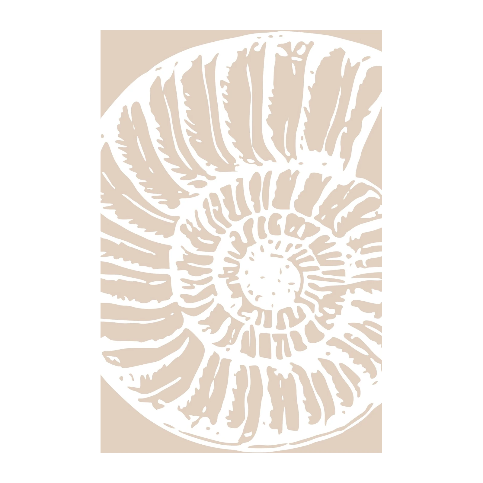 Minimalist Nautilus Shell Art Wall Art