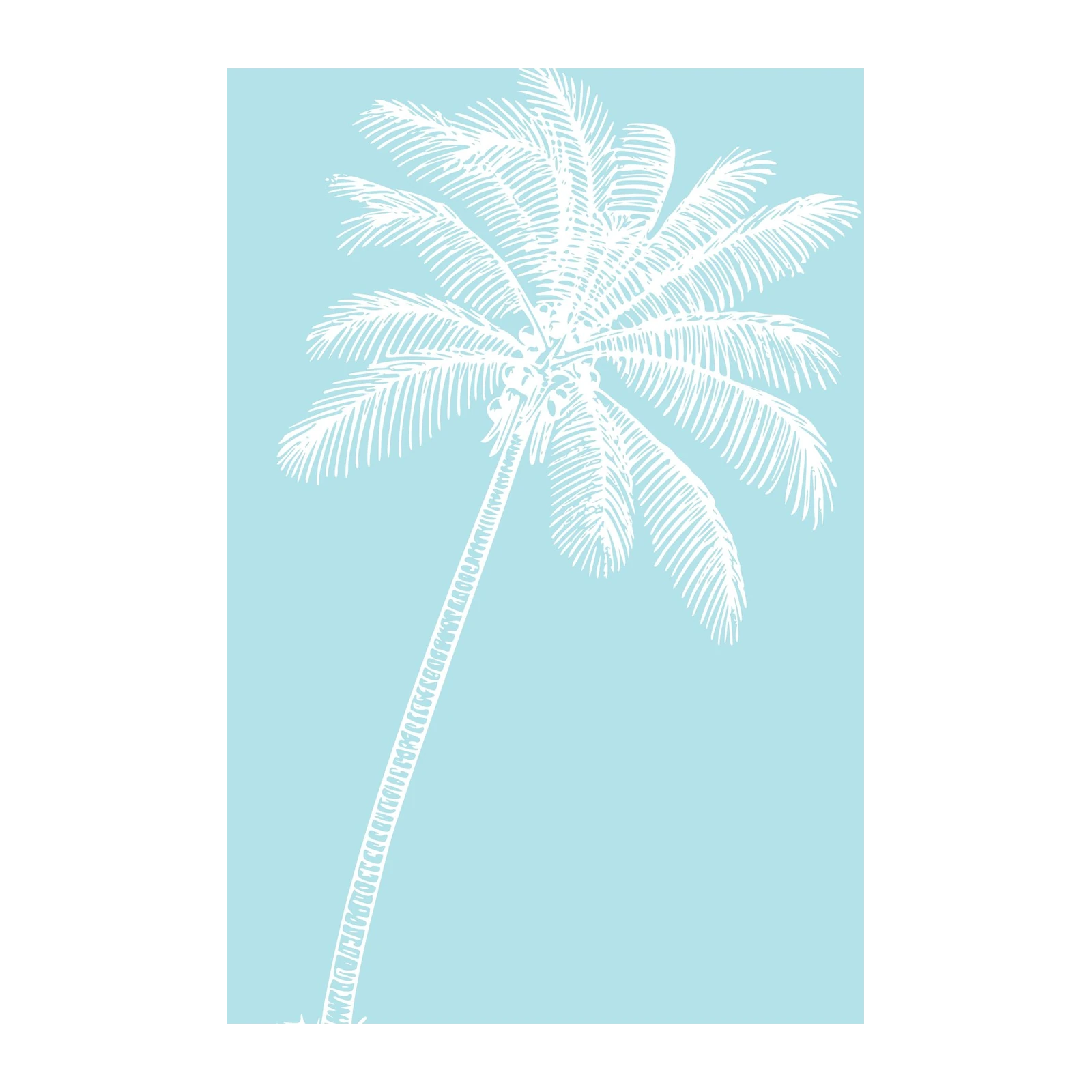 Serene Palm Tree Sketch Wall Art