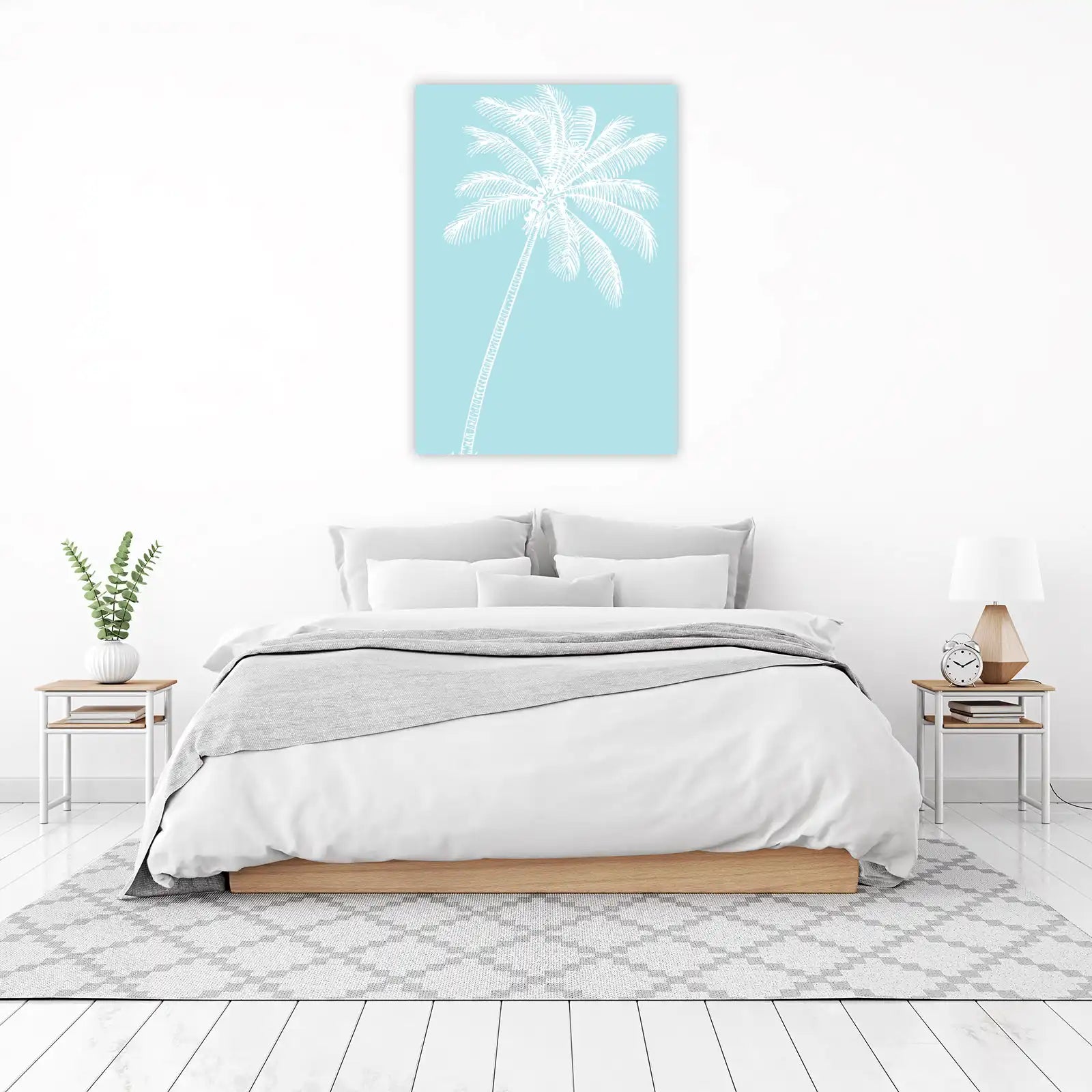 Serene Palm Tree Sketch Wall Art