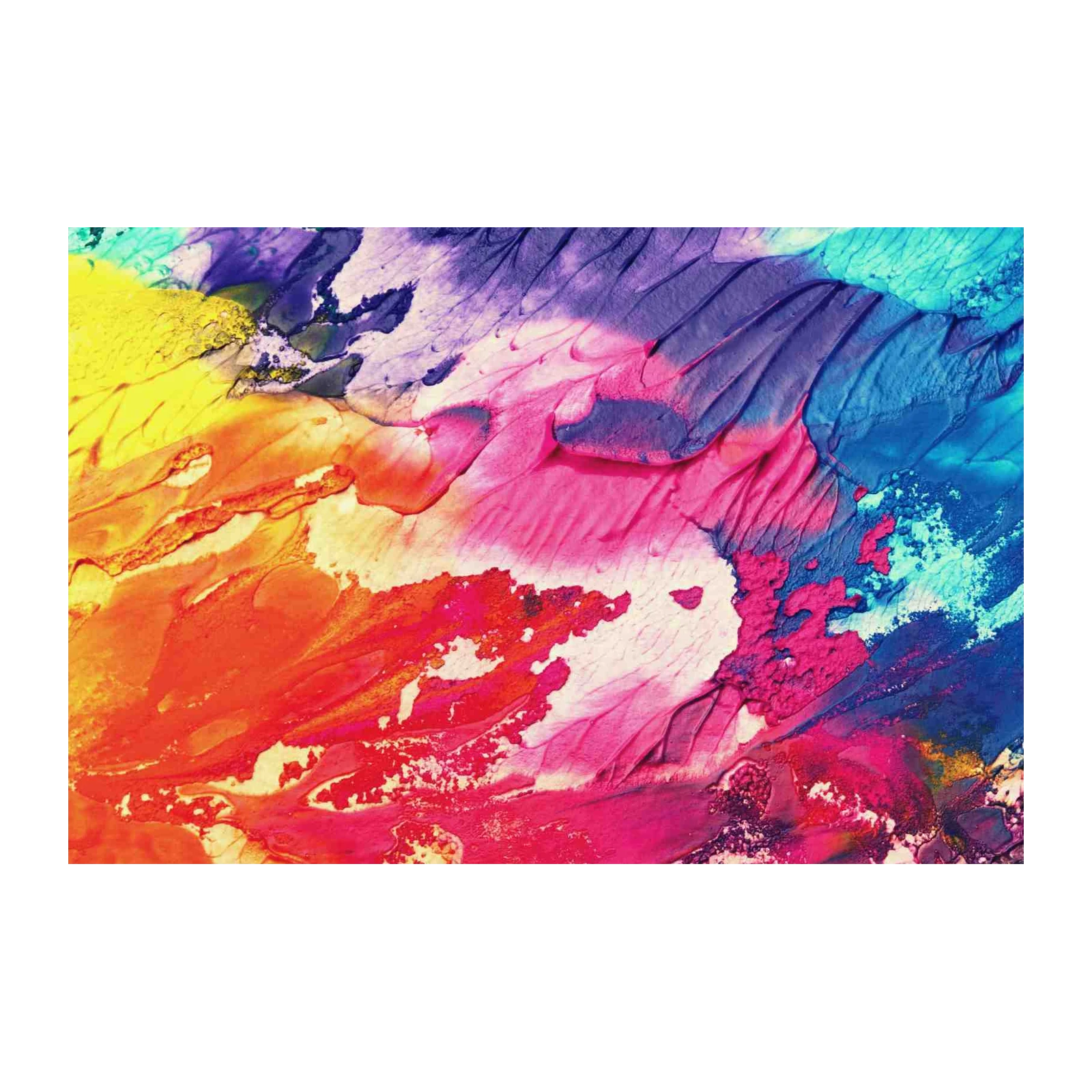 Vibrant Abstract Spectrum Wall Art