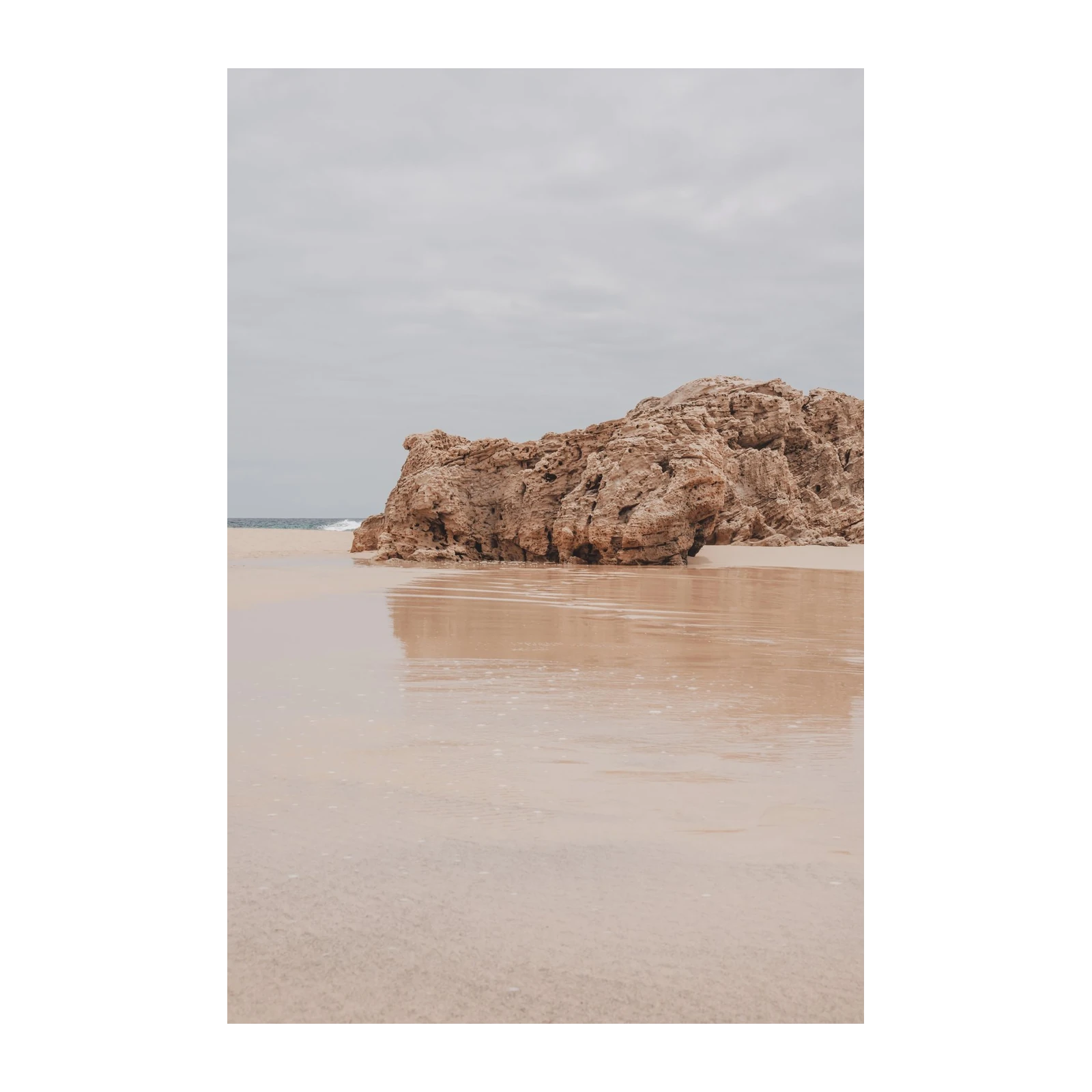 Serene Coastal Rock Formation Wall Art