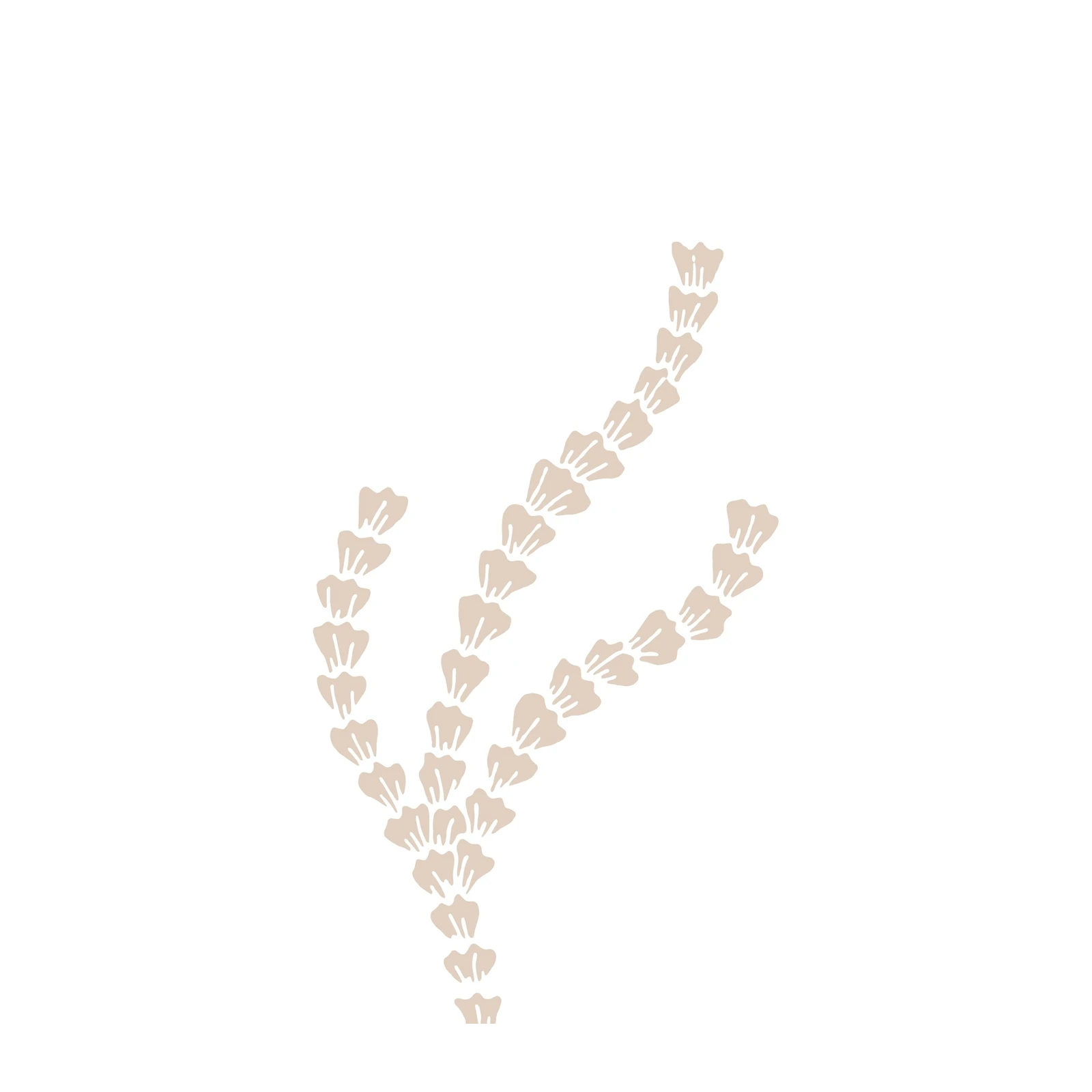 Minimalist Beige Abstract Plant Wall Art