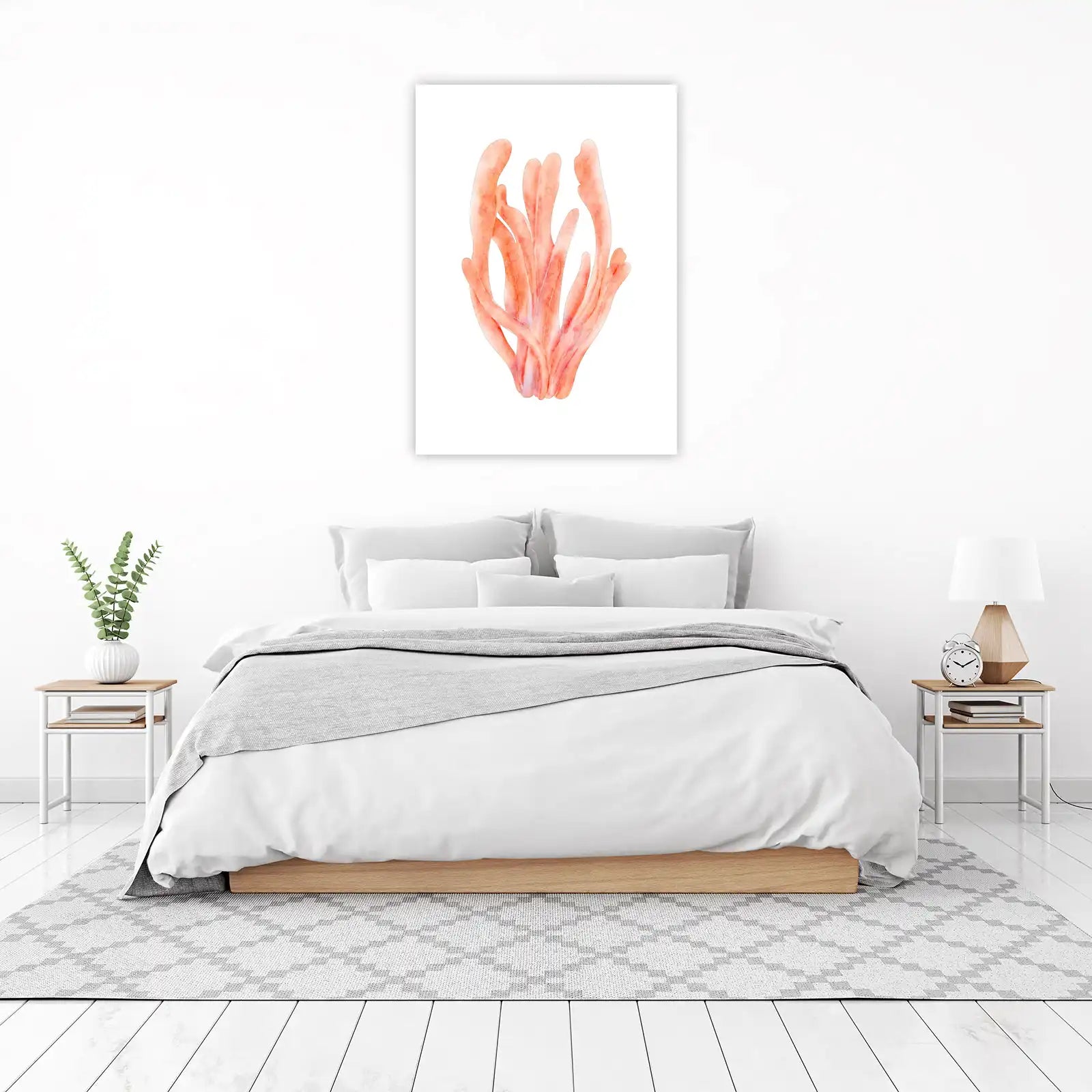 Coral Dreams Watercolor Coastal Wall Art