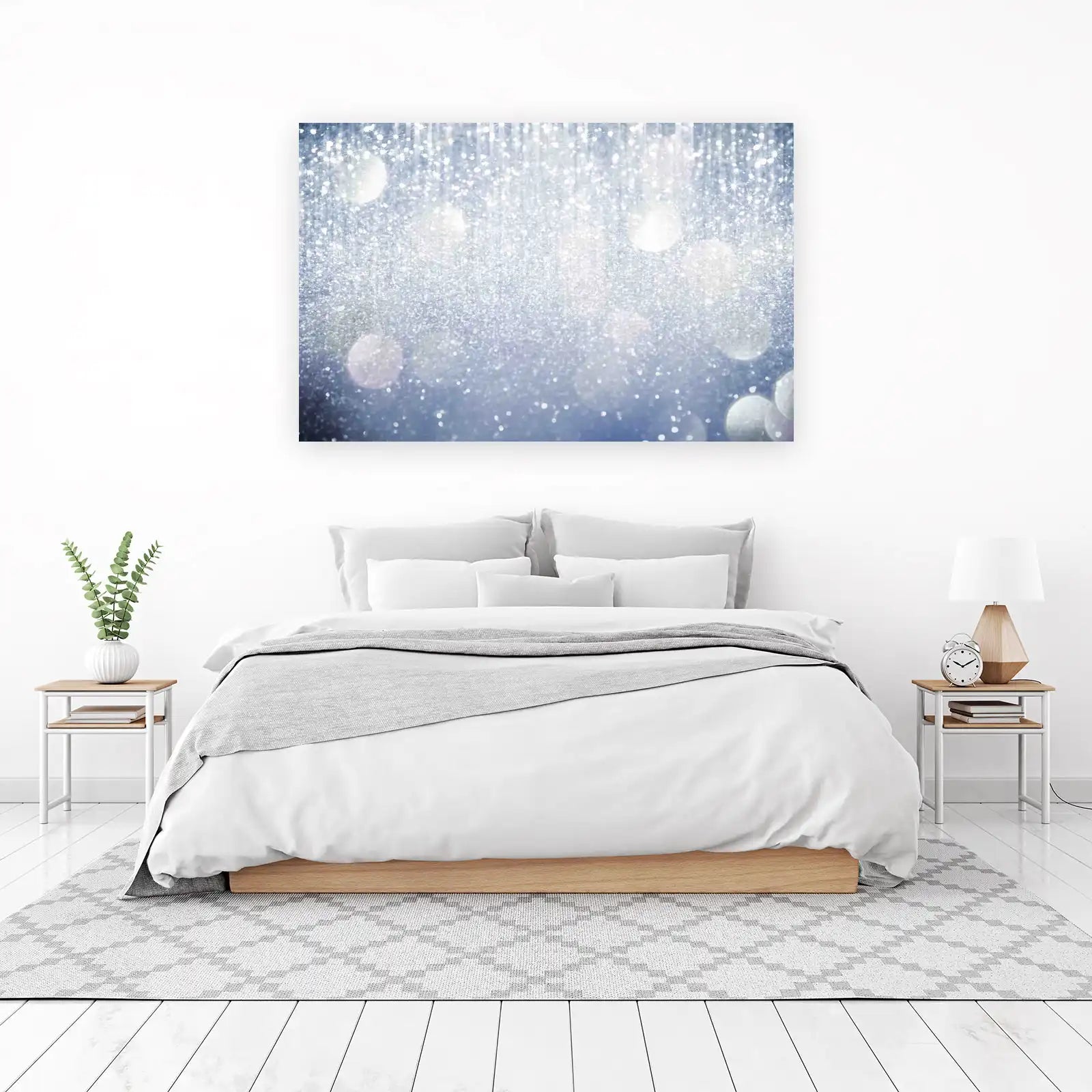 Sparkling Winter Bokeh Wall Art