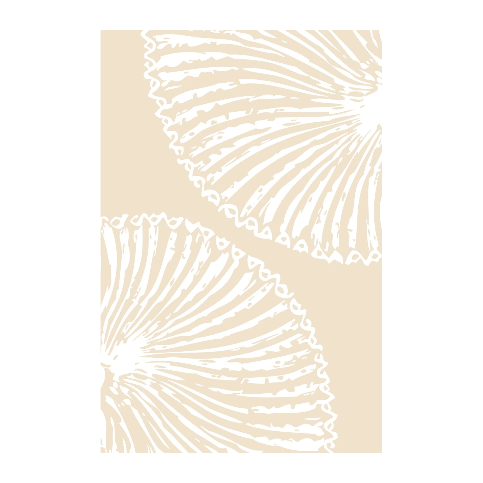 Elegant Fan Botanical Print Wall Art