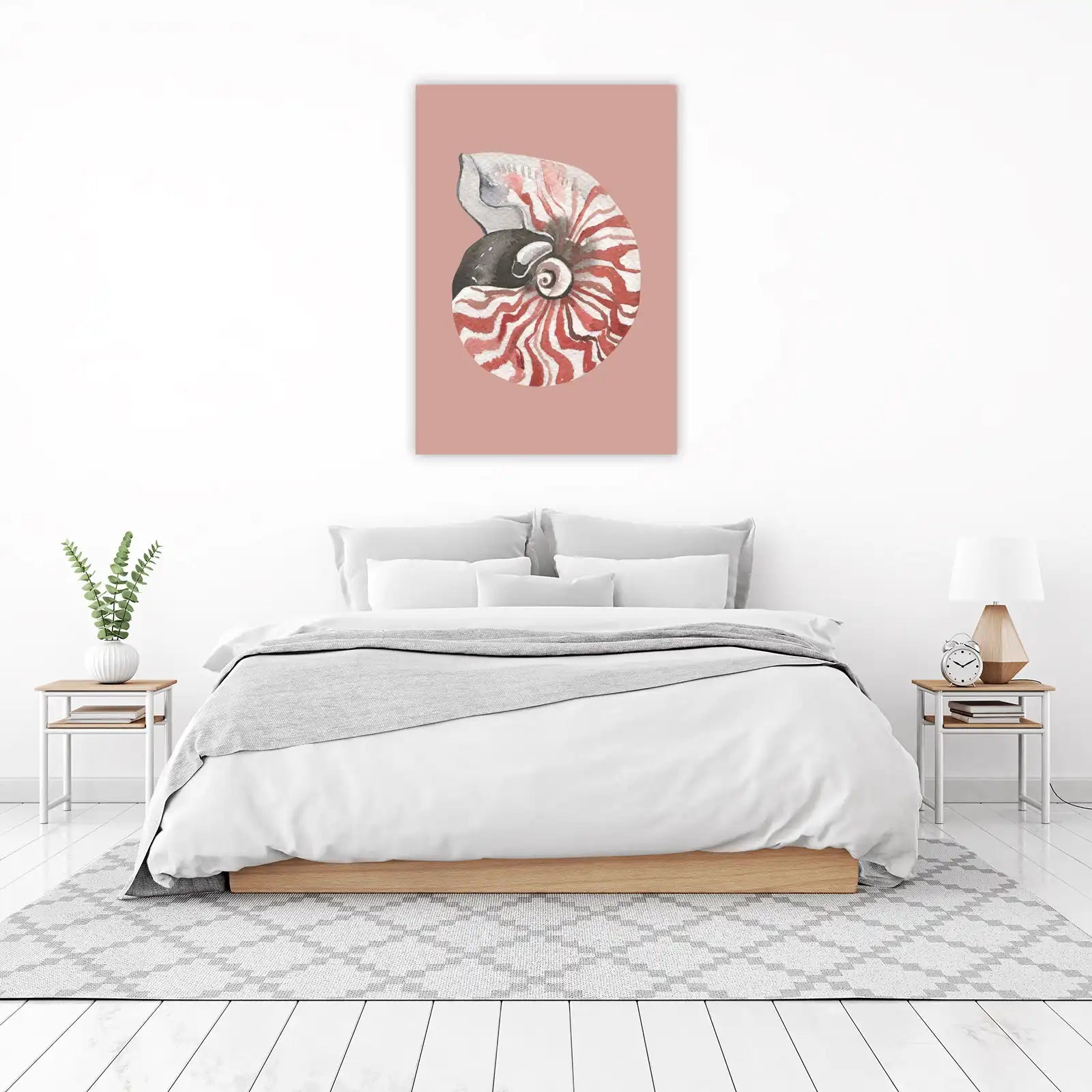 Nautilus Shell Watercolor Wall Art Wall Art