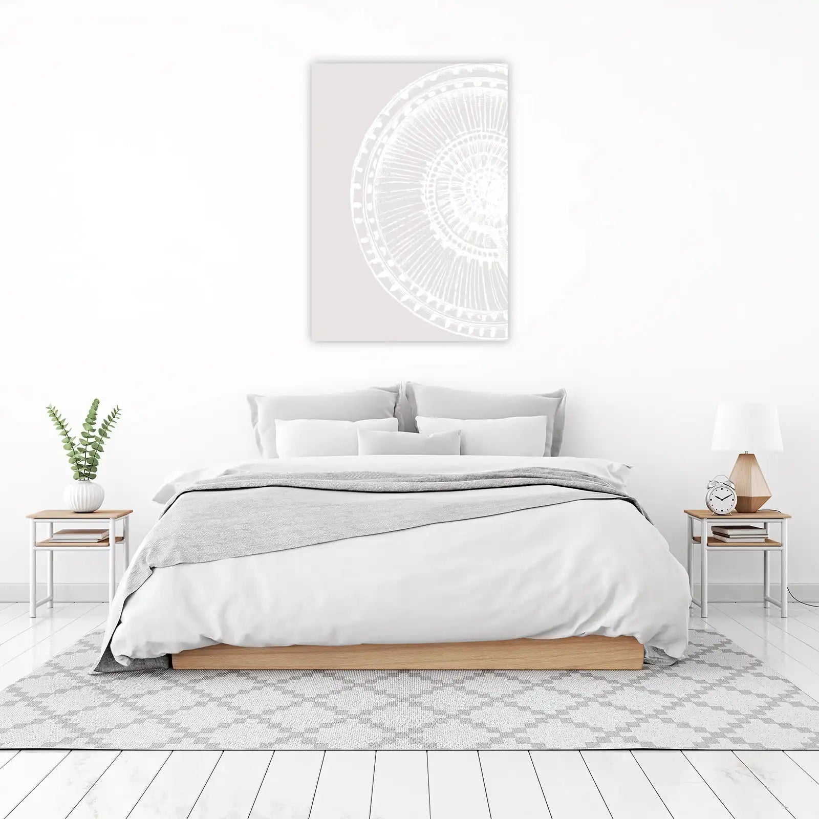 Elegant Mandala Beige Wall Art