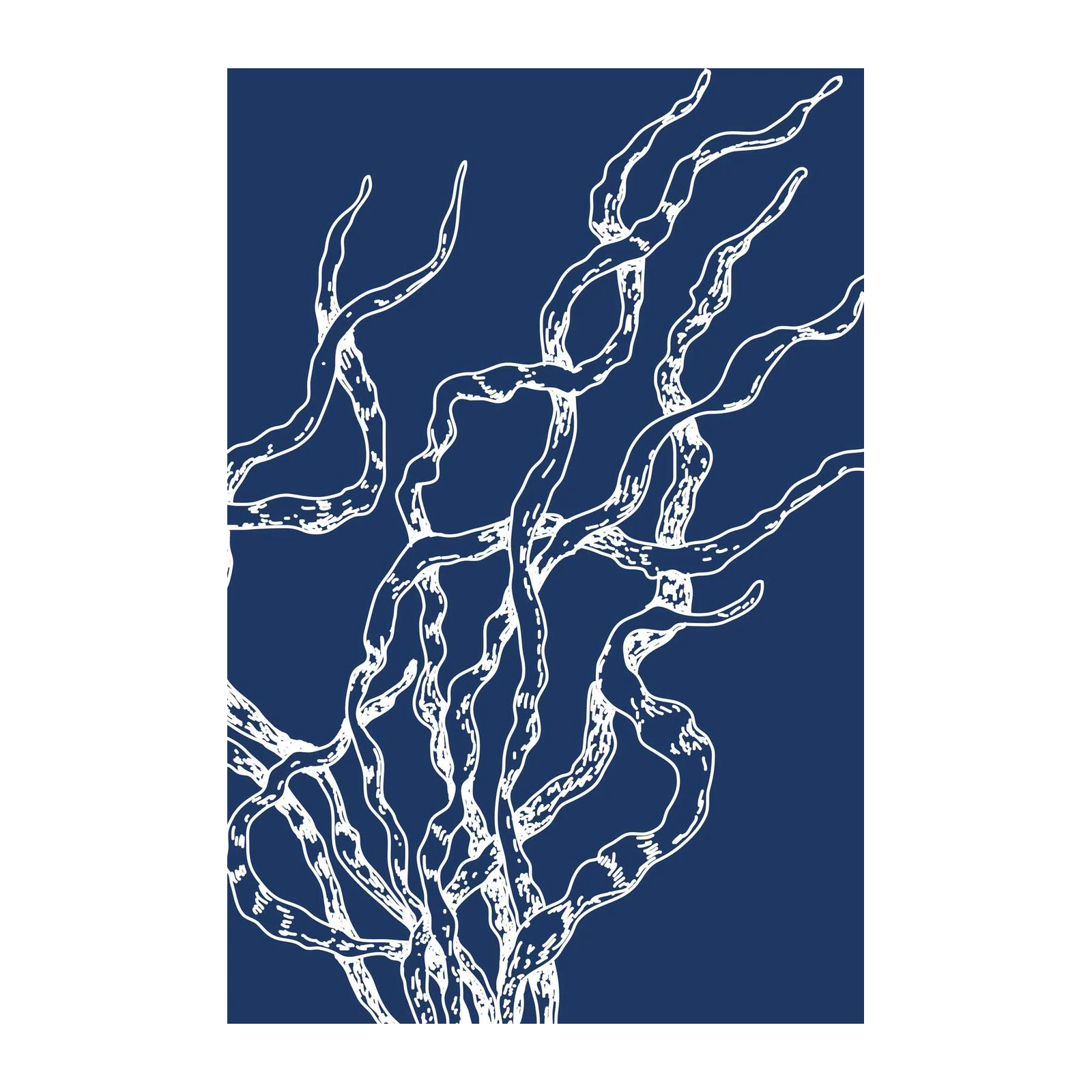Abstract Marine Tendrils Wall Art