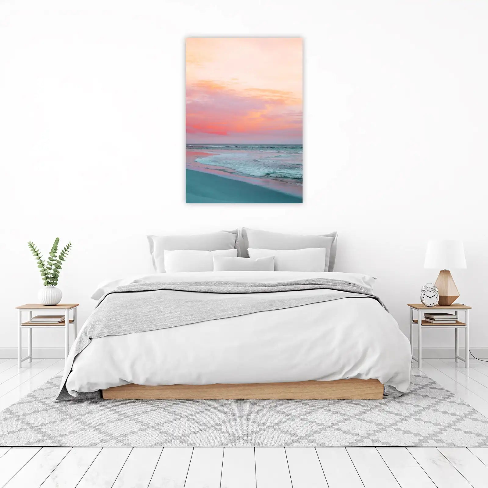 Serene Sunset Beach Wall Art Wall Art