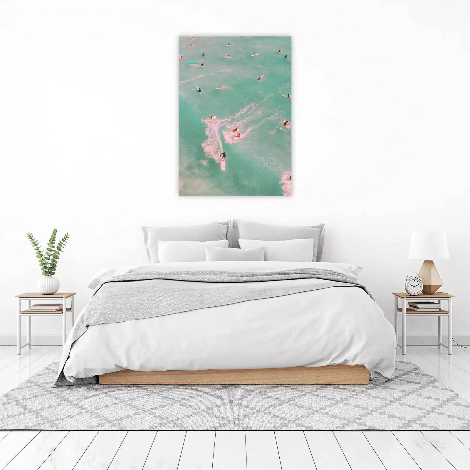 Ocean Surf Vibes Aerial Wall Art