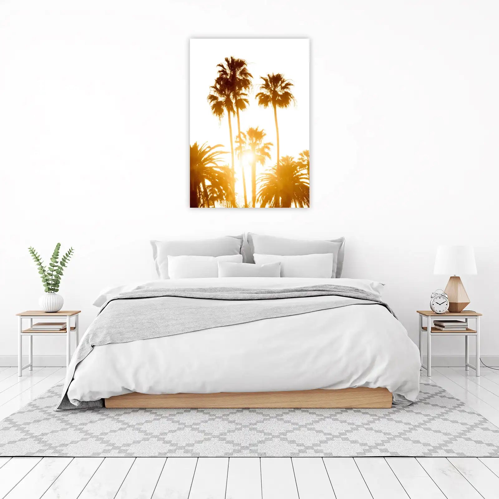 Golden Hour Palm Trees Wall Art