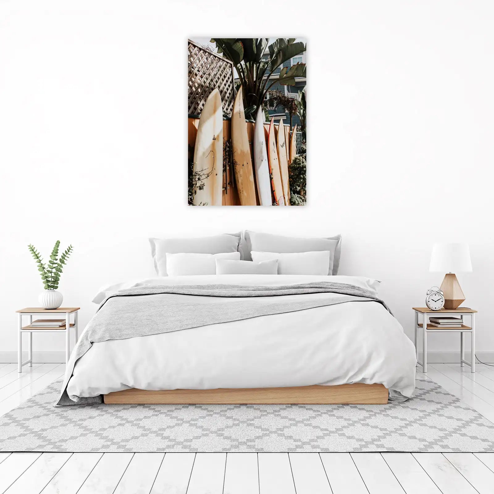 Vintage Surfboard Lineup Wall Art