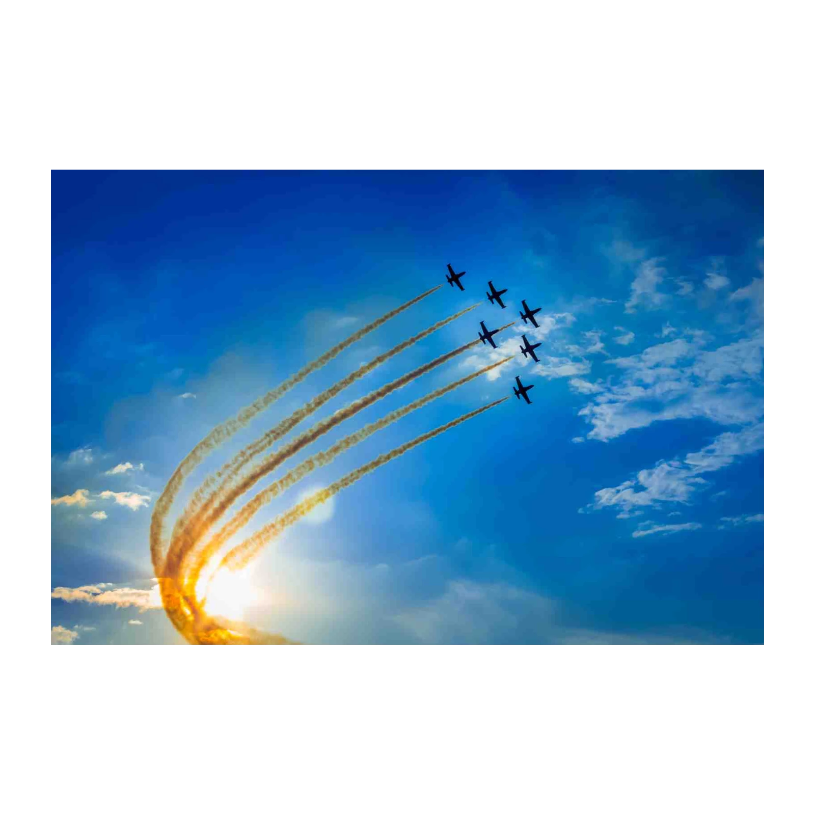 Stunning Aerobatic Planes Sky Art Wall Art
