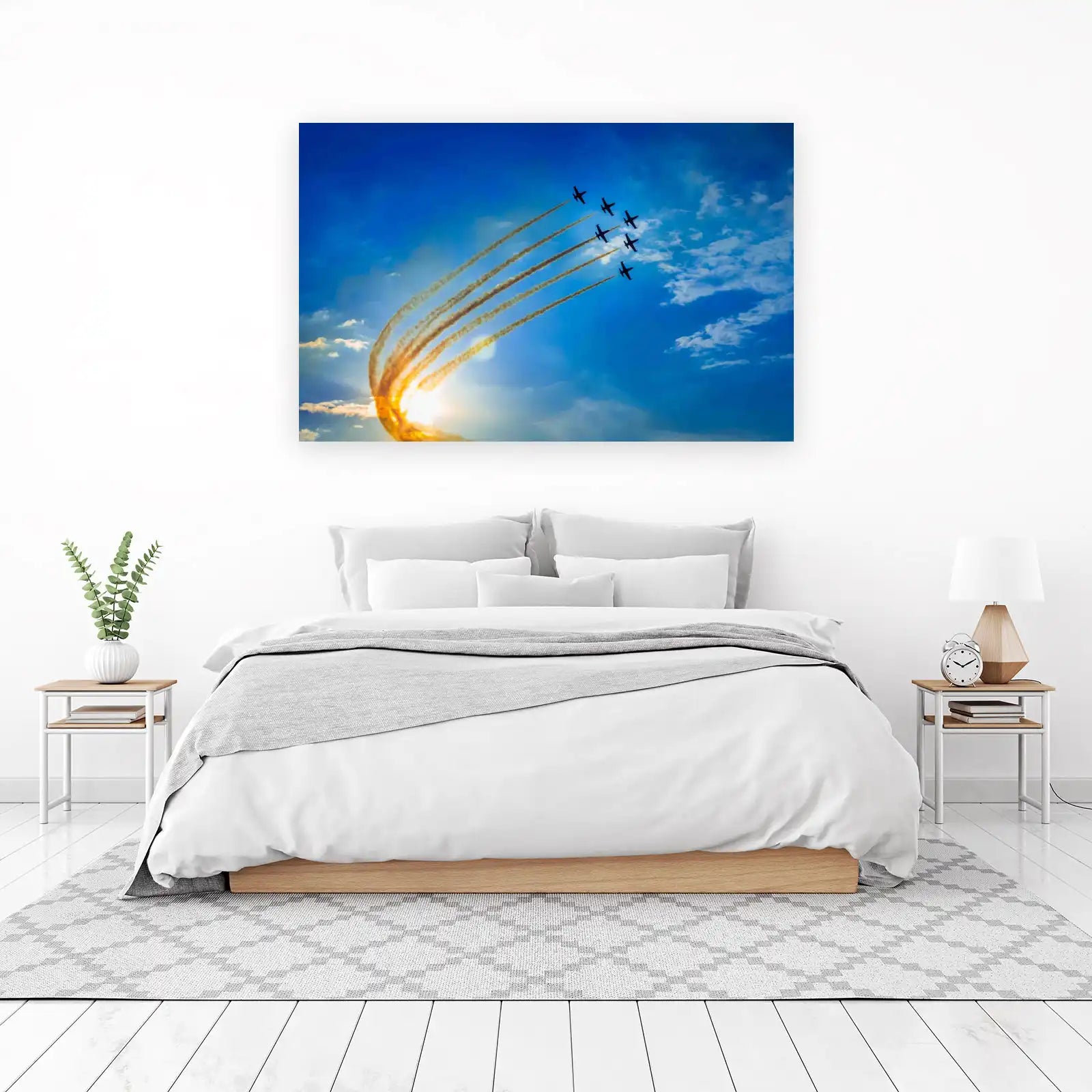 Stunning Aerobatic Planes Sky Art Wall Art