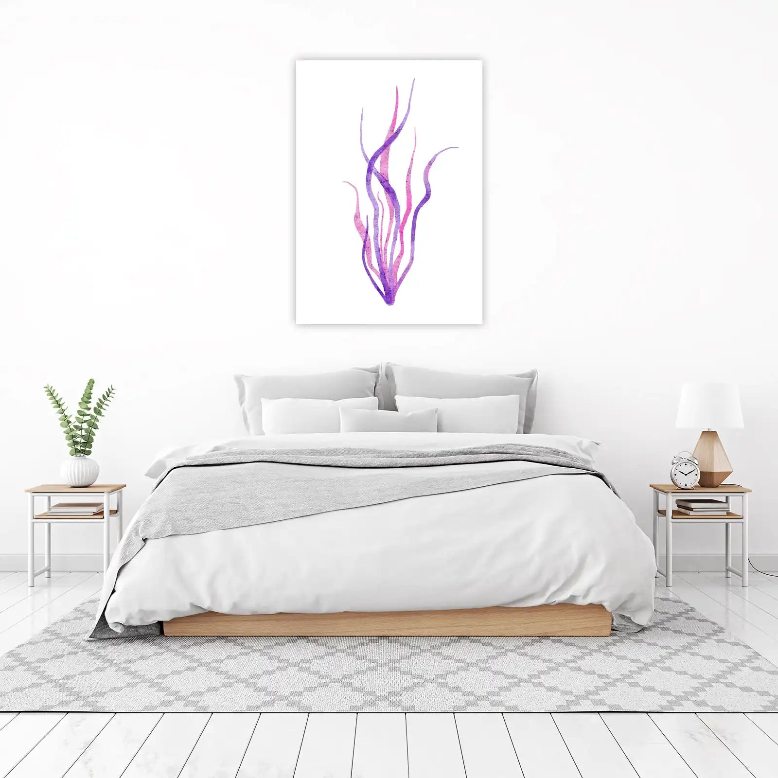 Whimsical Seaweed Watercolor Wall Art