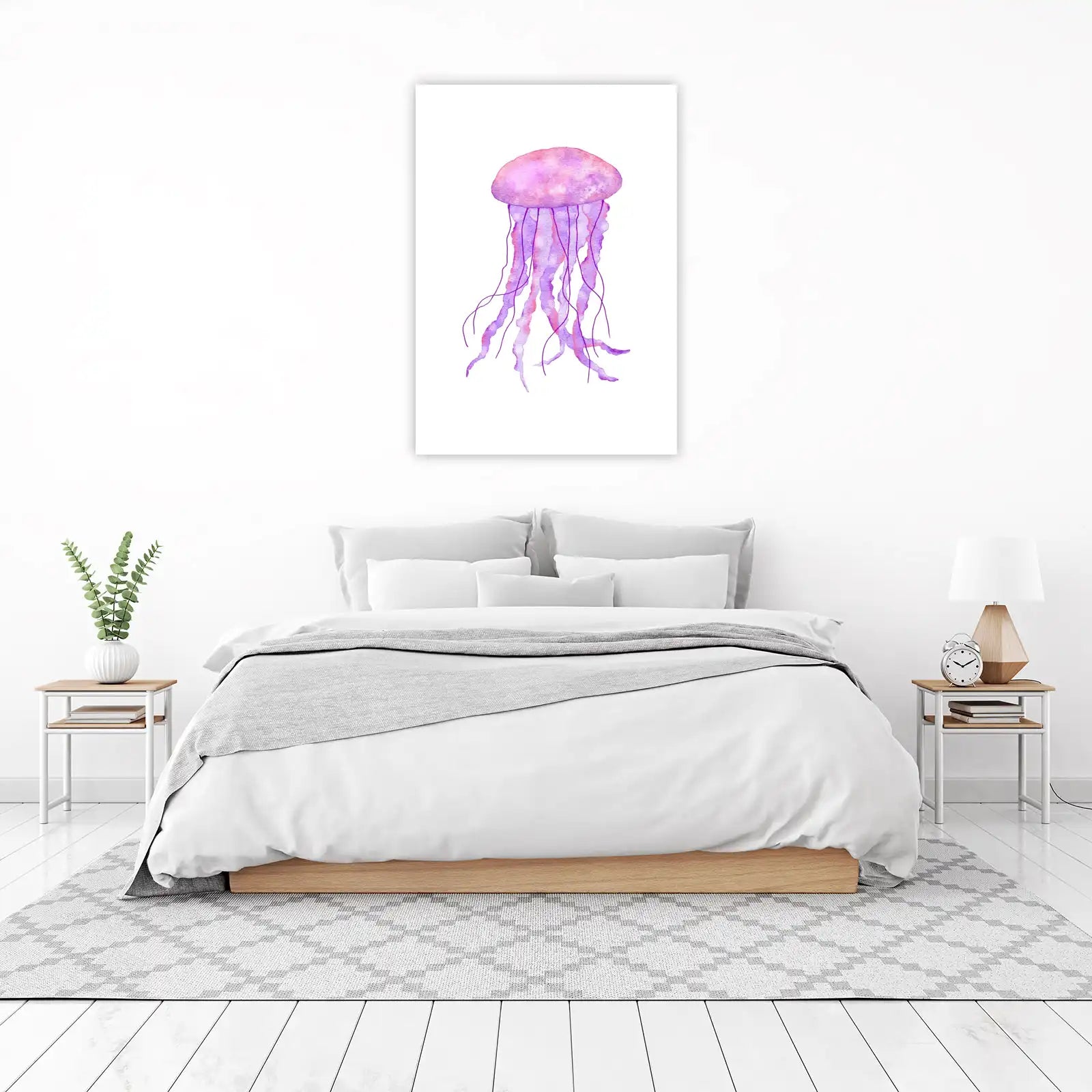 Watercolor Jellyfish Ocean Wall Art Wall Art