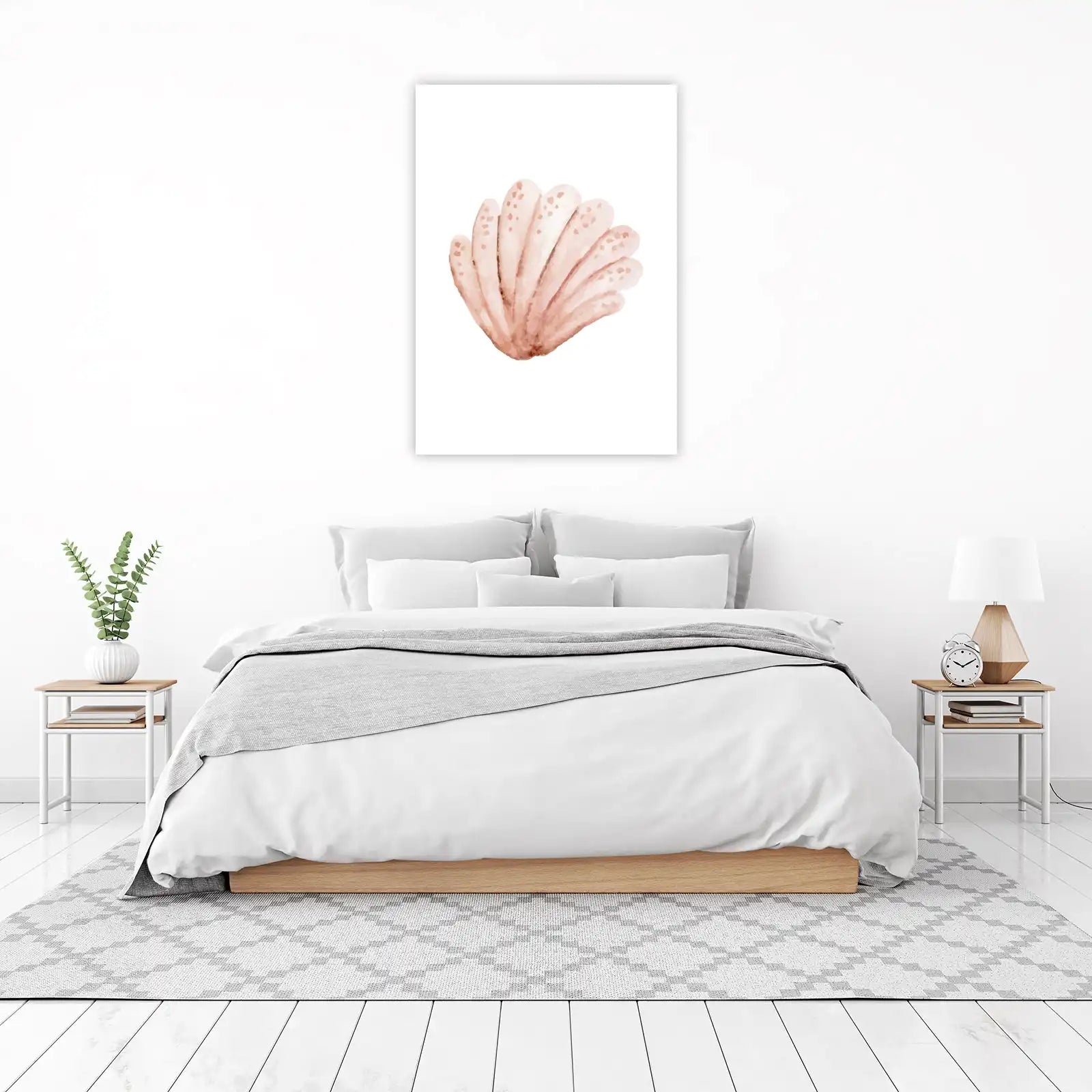 Coastal Blush Seashell Art Wall Art