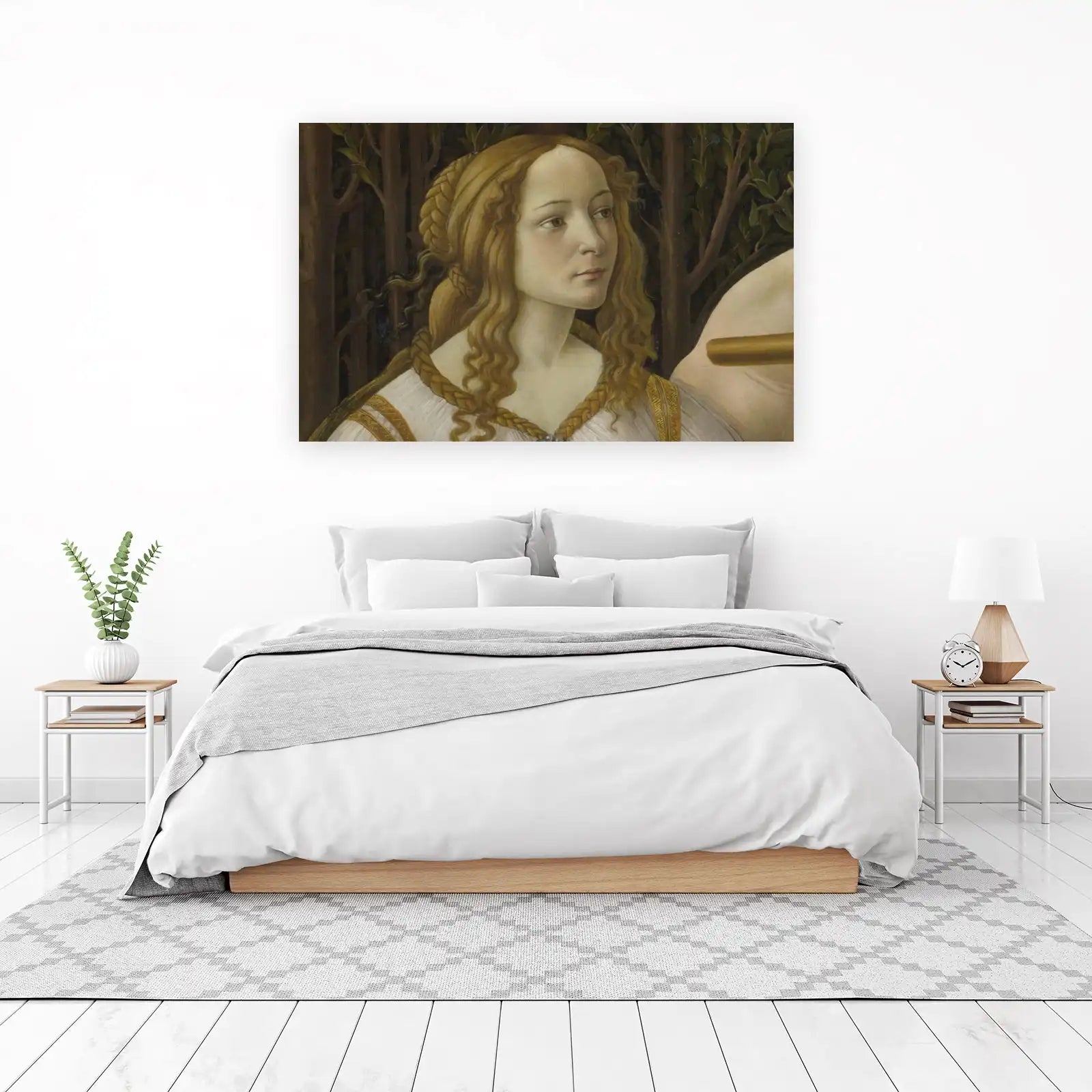 Renaissance Beauty Portrait Gold Trim Wall Art