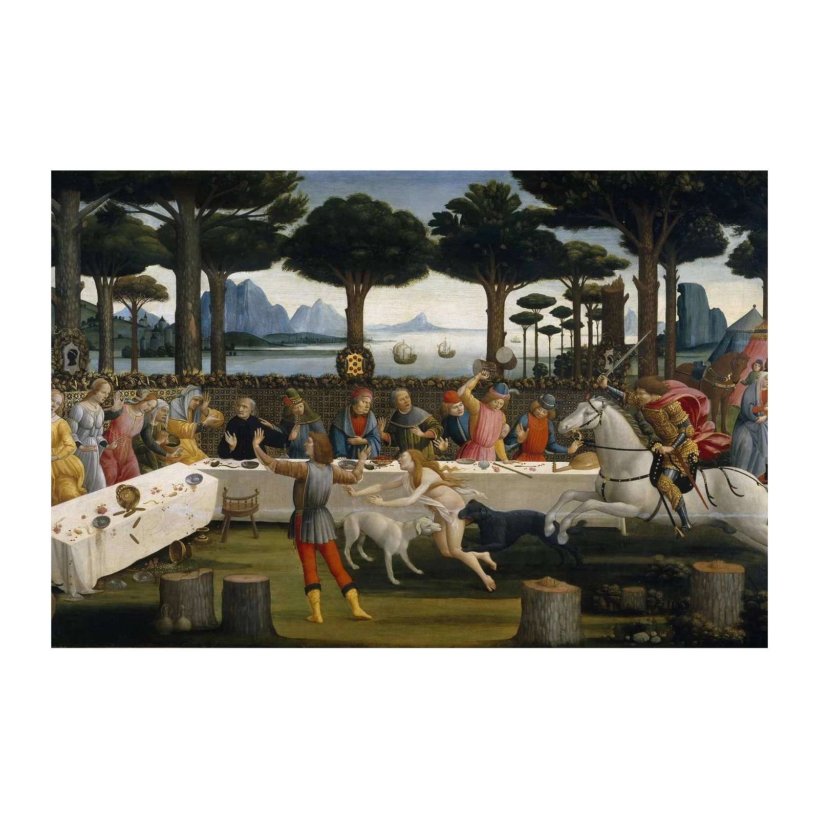 Vintage Renaissance Feast Wall Art