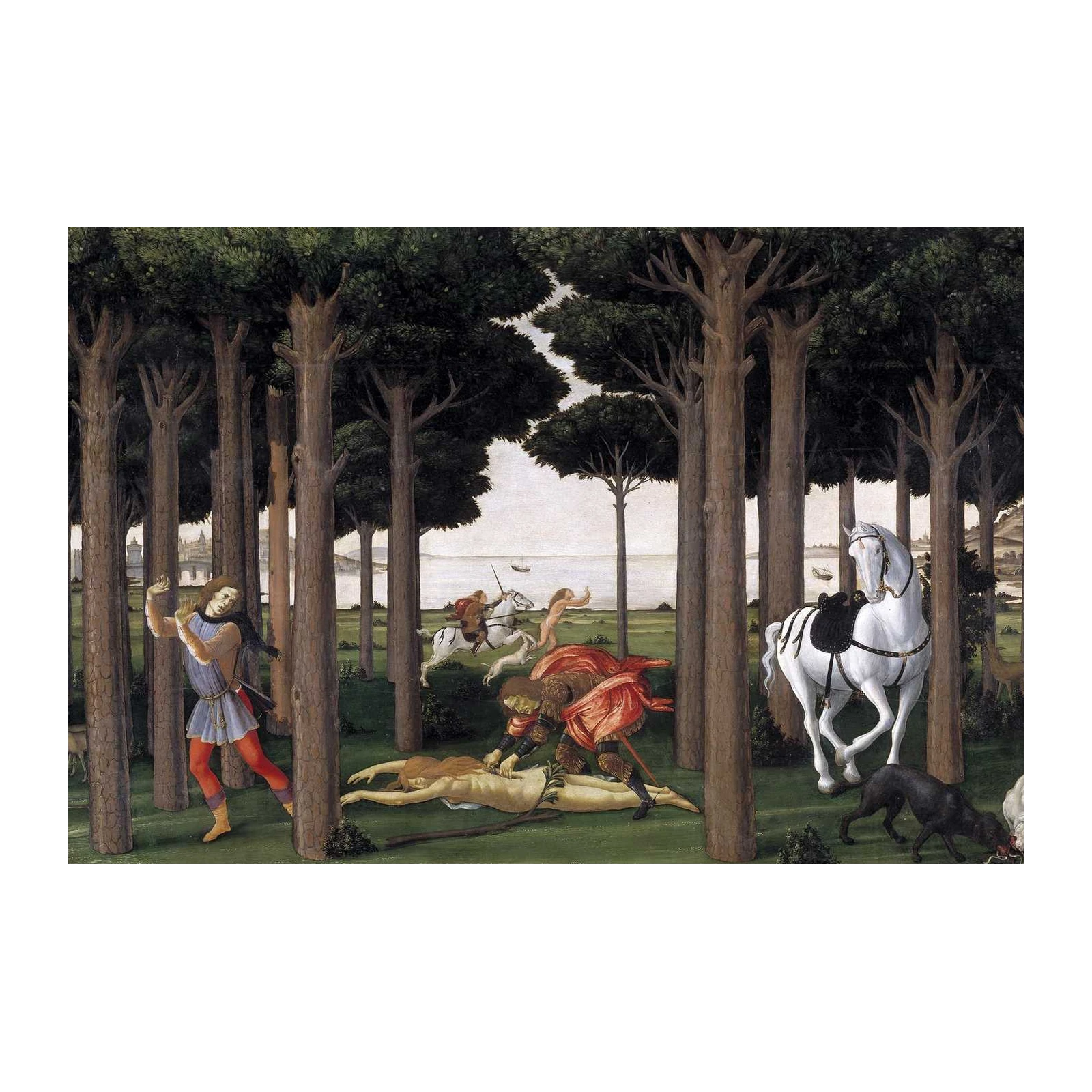 Renaissance Forest Scene Wall Art