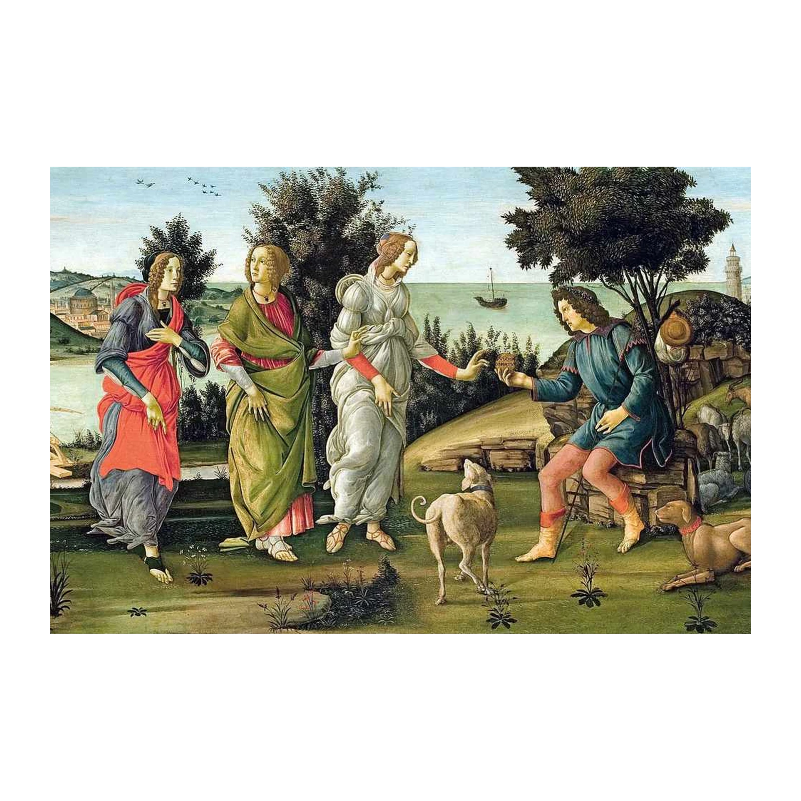 Renaissance Allegory Landscape Wall Art