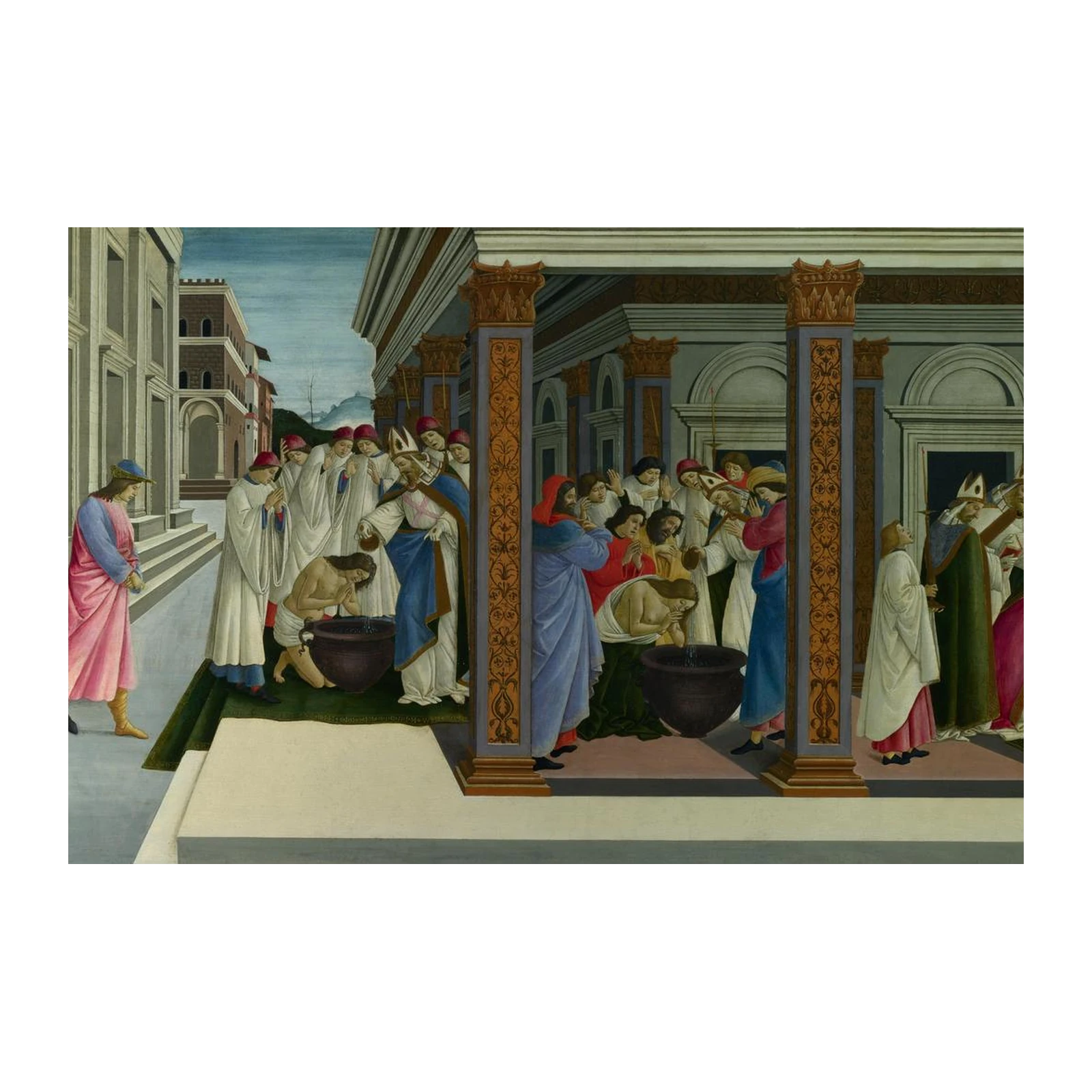Renaissance Baptism Scene Wall Art