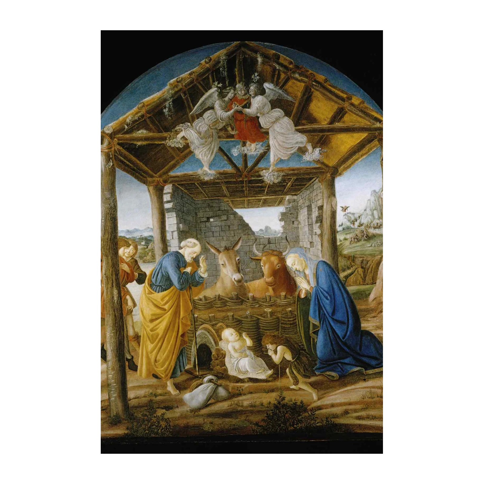 Nativity Scene Renaissance Art Wall Art