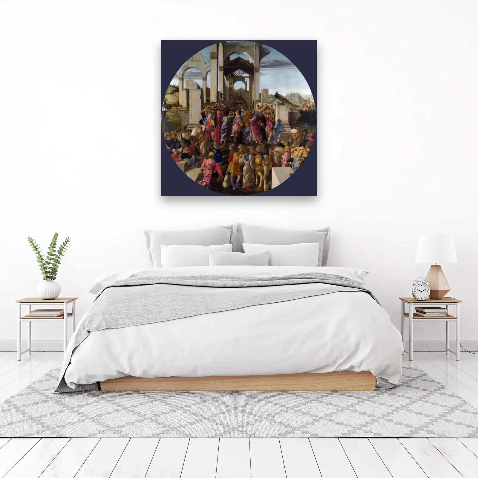 Renaissance Procession with Peacock Wall Art