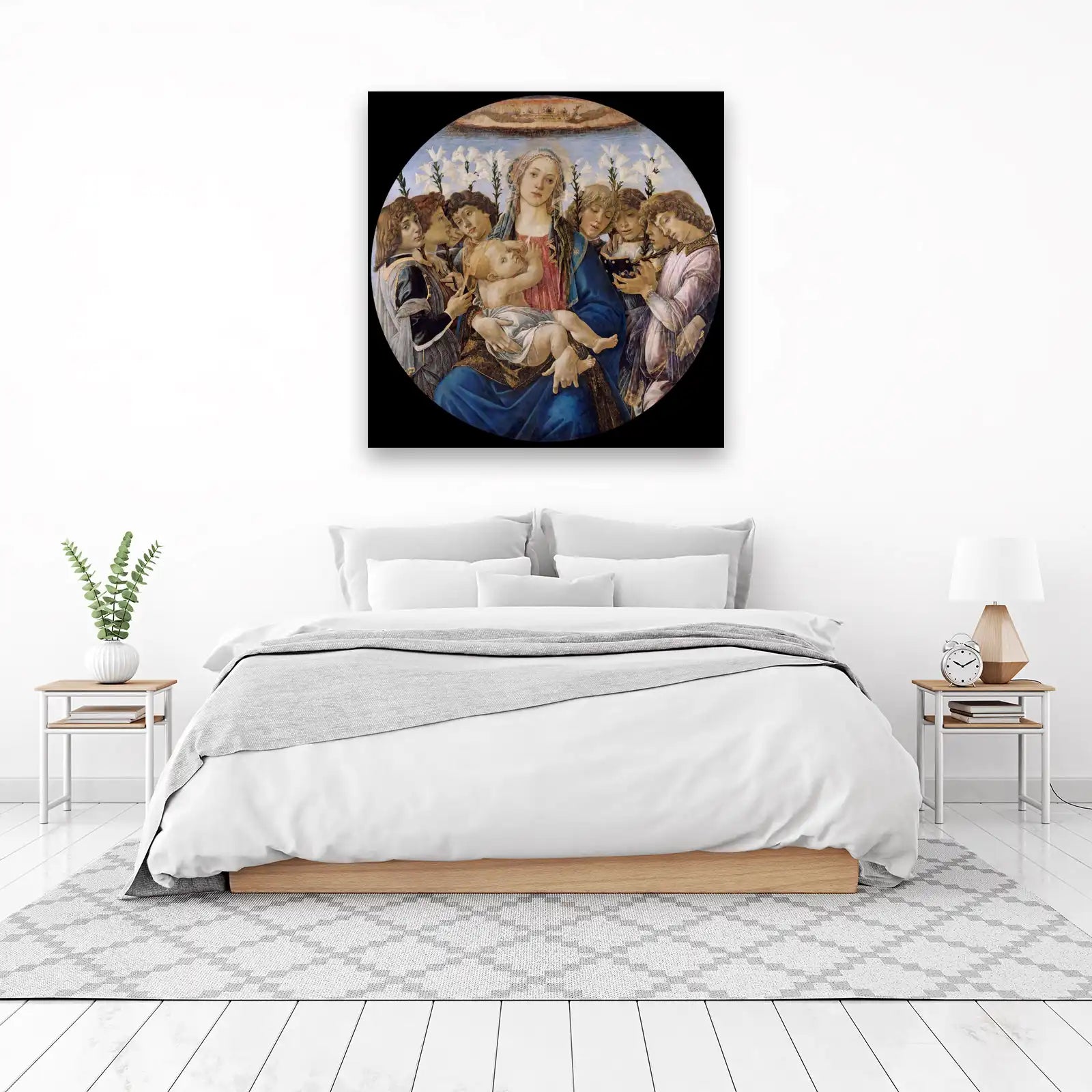 Madonna and Child with Angels Renaissance Wall Art