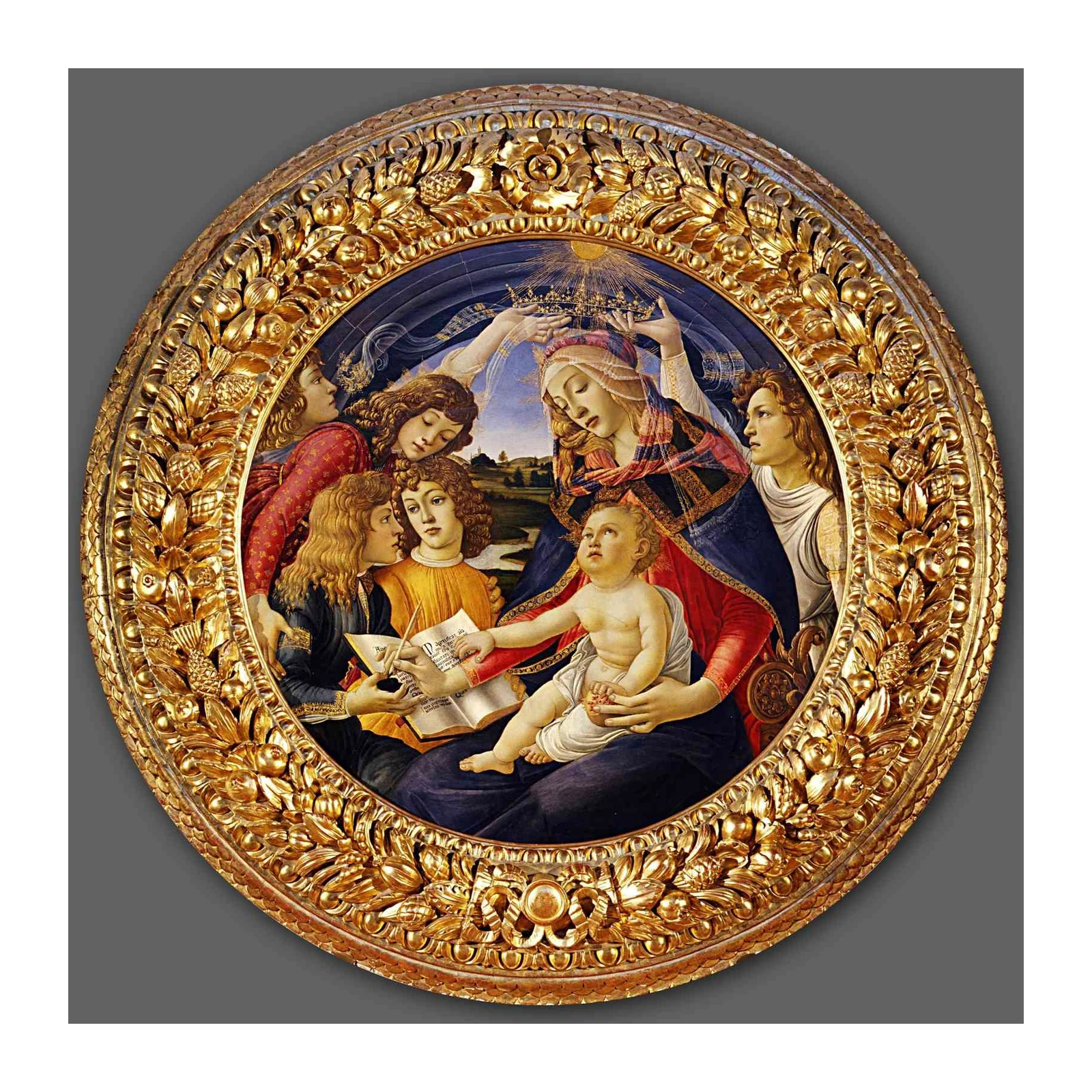 Renaissance Madonna and Child Gold Frame Wall Art