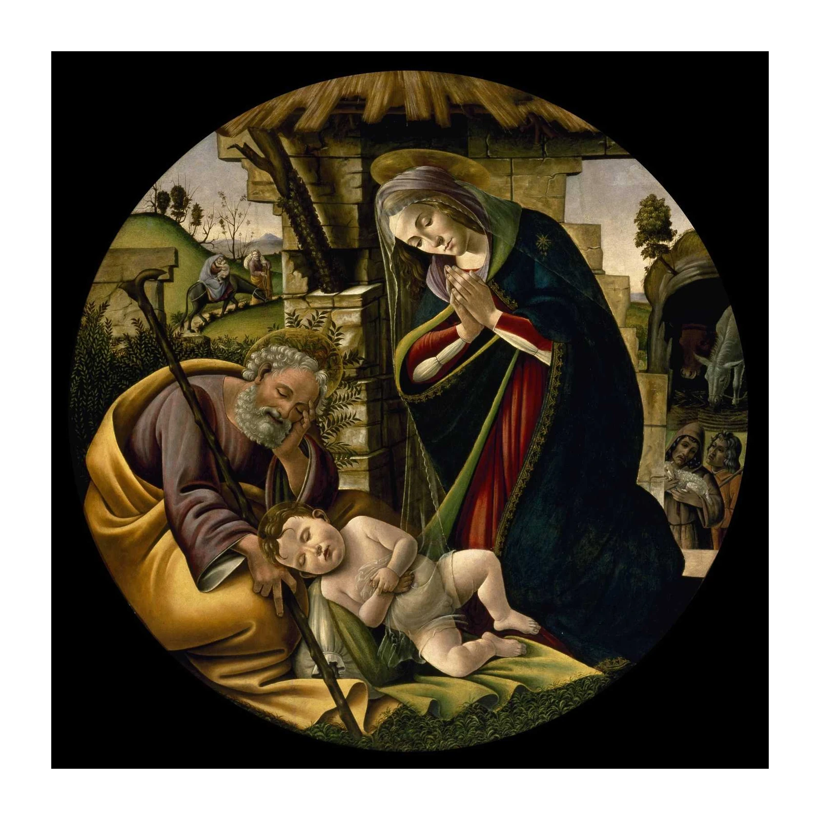 Madonna and Child Nativity Scene Wall Art