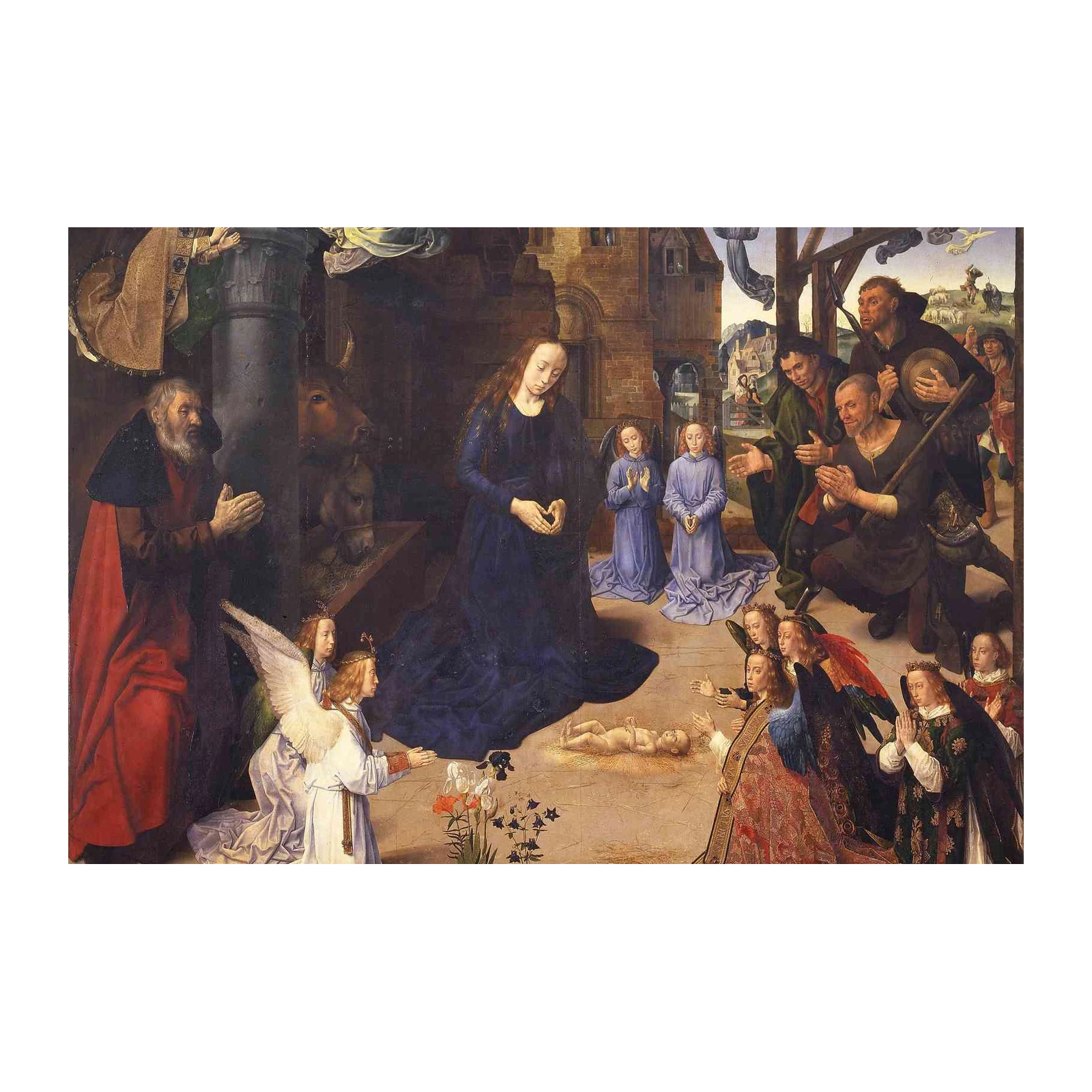 Nativity Scene Masterpiece Religious Art Wall Art