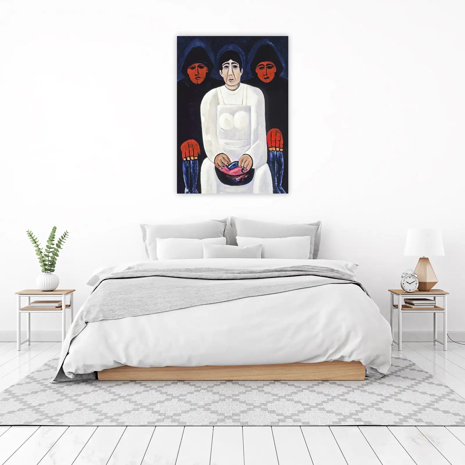 Striking Folk Art Fishmonger Wall Art
