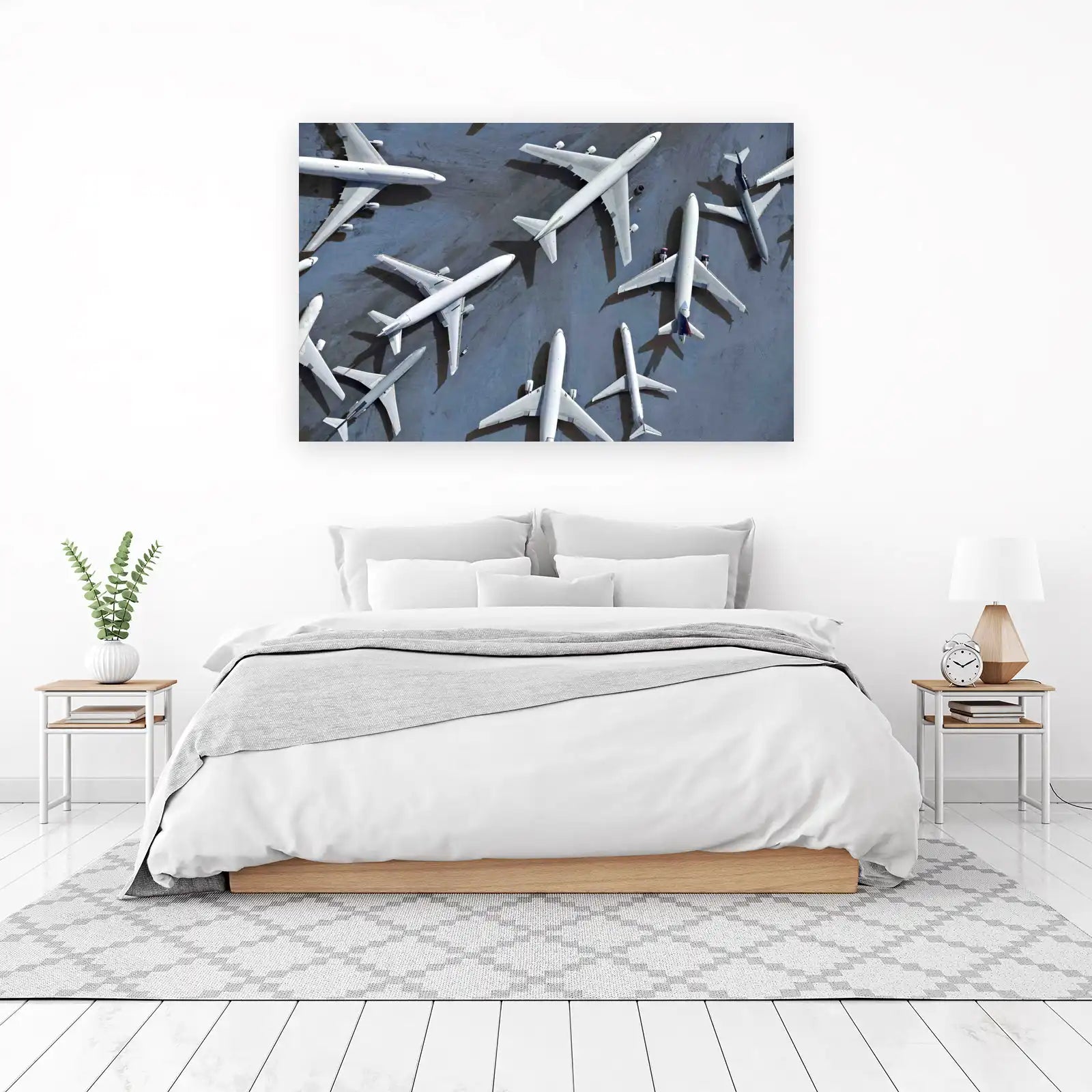 Aerial Fleet: Airplane Graveyard Wall Art