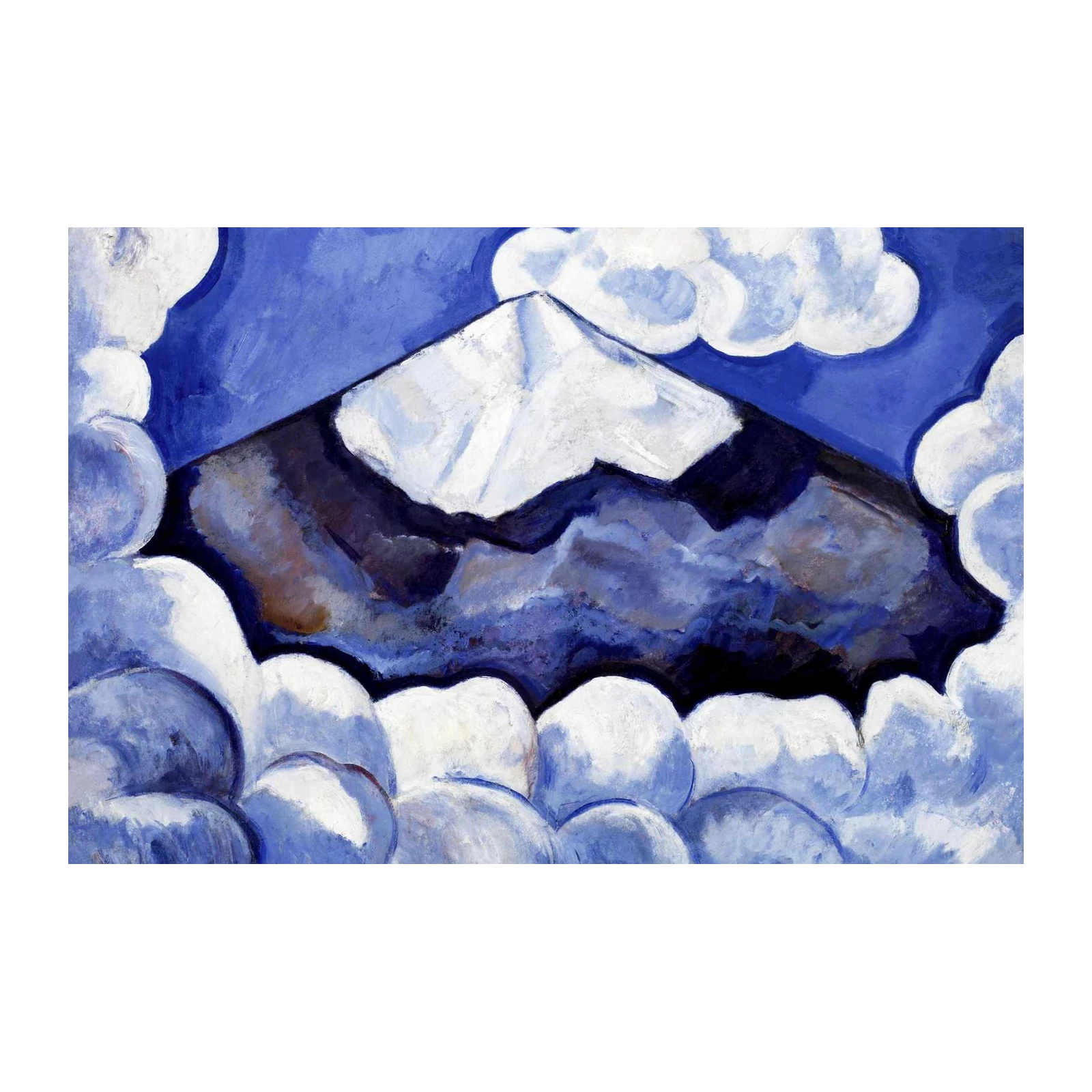 Majestic Mountain Sky Abstract Wall Art