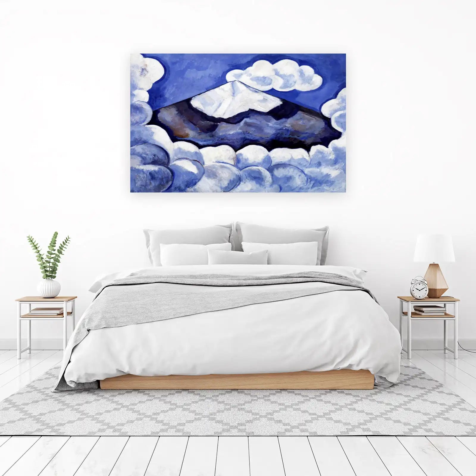 Majestic Mountain Sky Abstract Wall Art