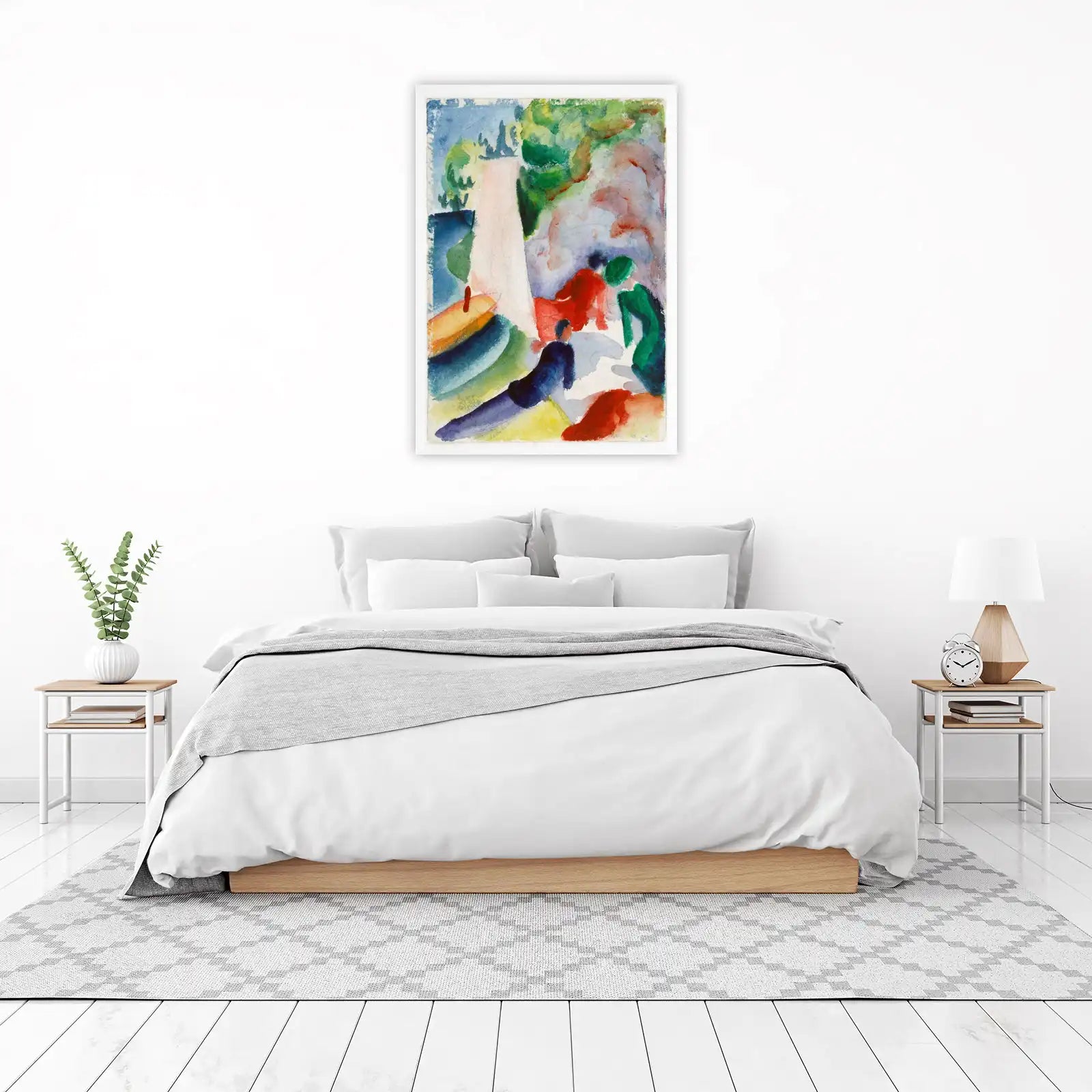 Vibrant Figurative Watercolor Wall Art