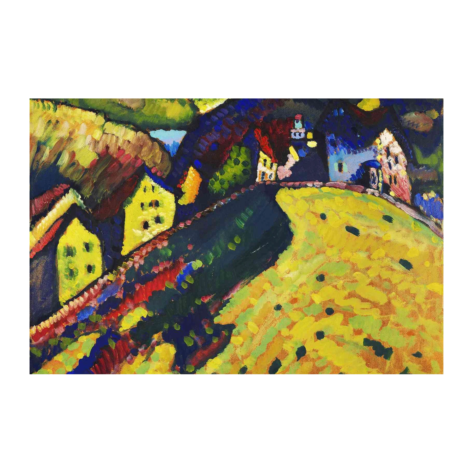 Vibrant Abstract Landscape Wall Art