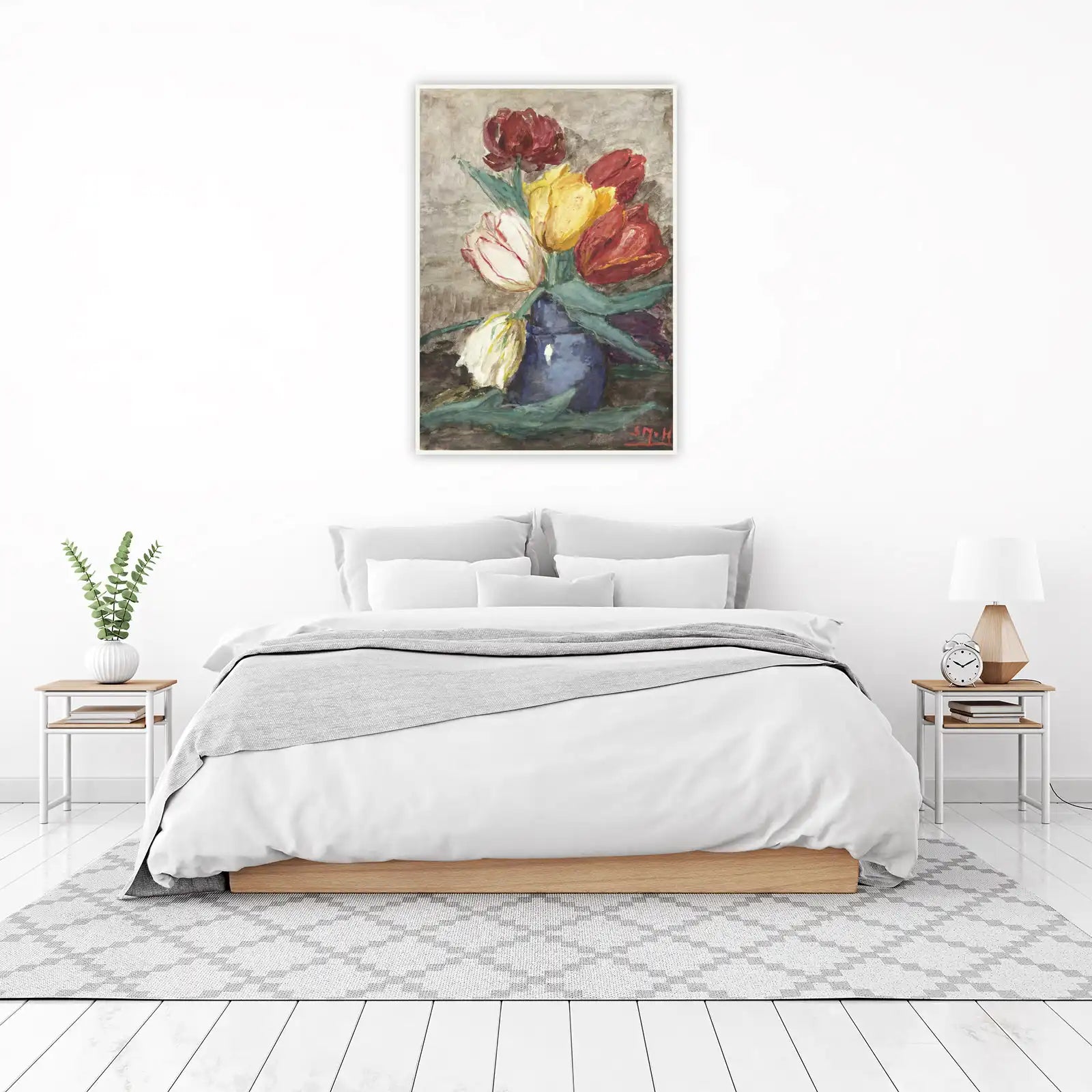 Vibrant Tulip Still Life Wall Art